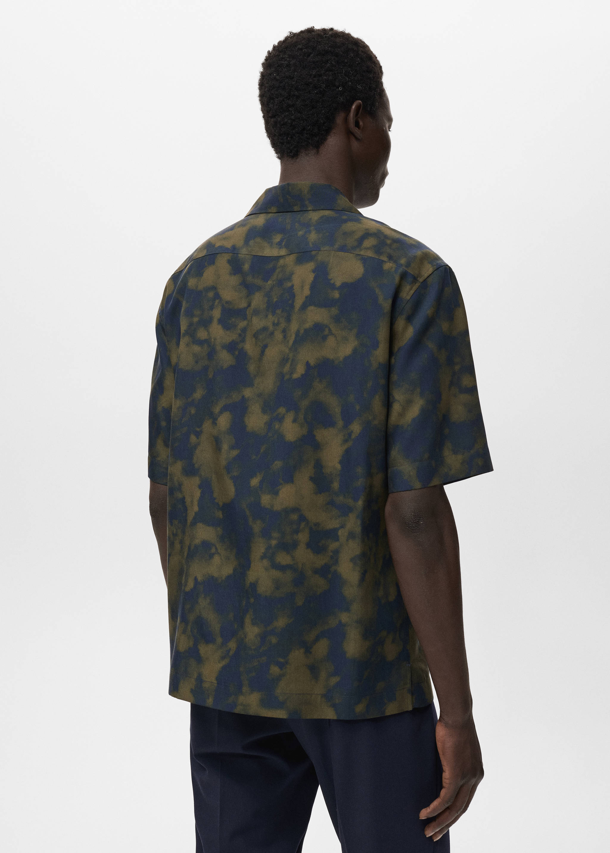 Printed fluid regular-fit shirt - Reverse of the article