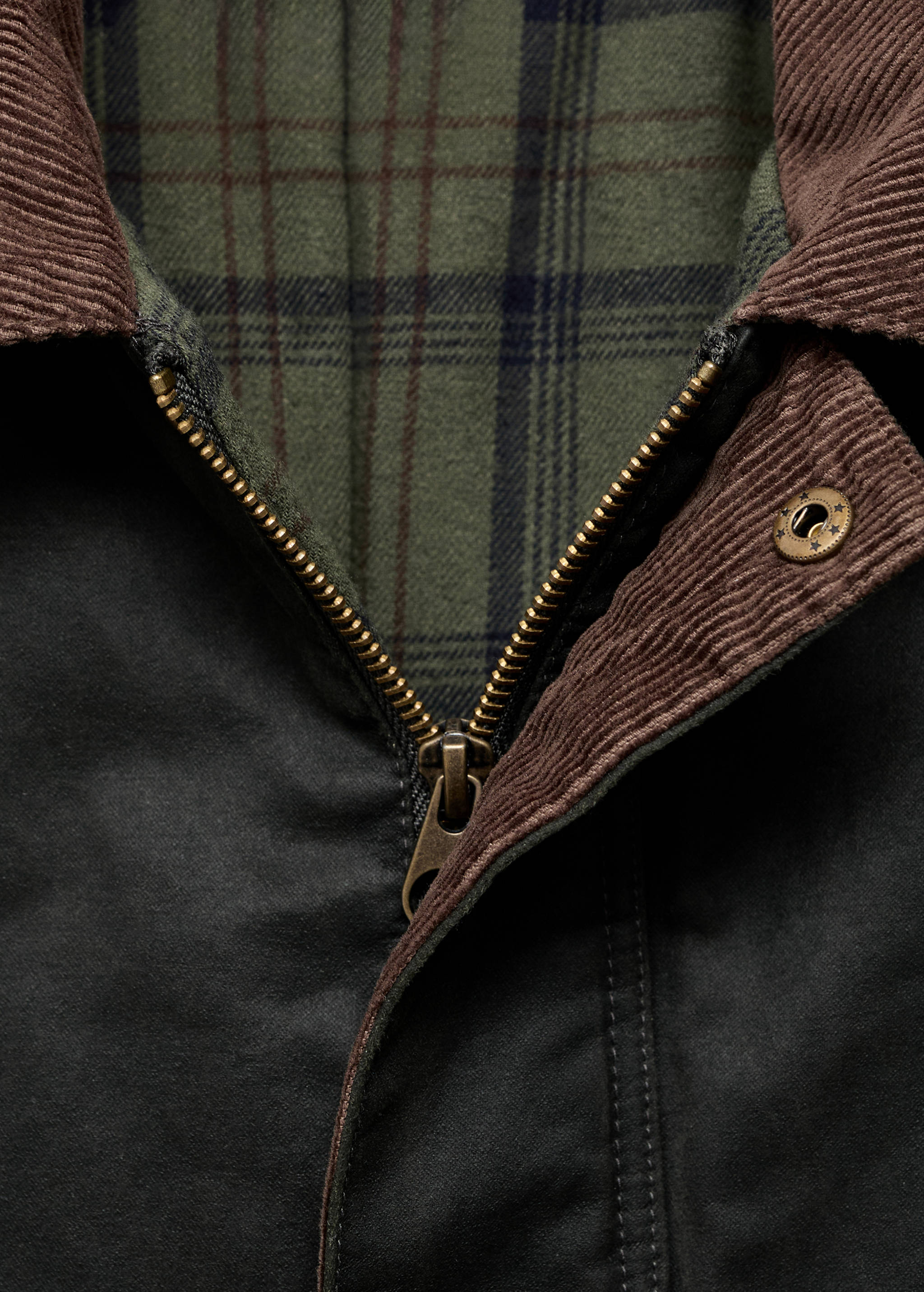 Parka cuello contraste - Detalle del artículo 8