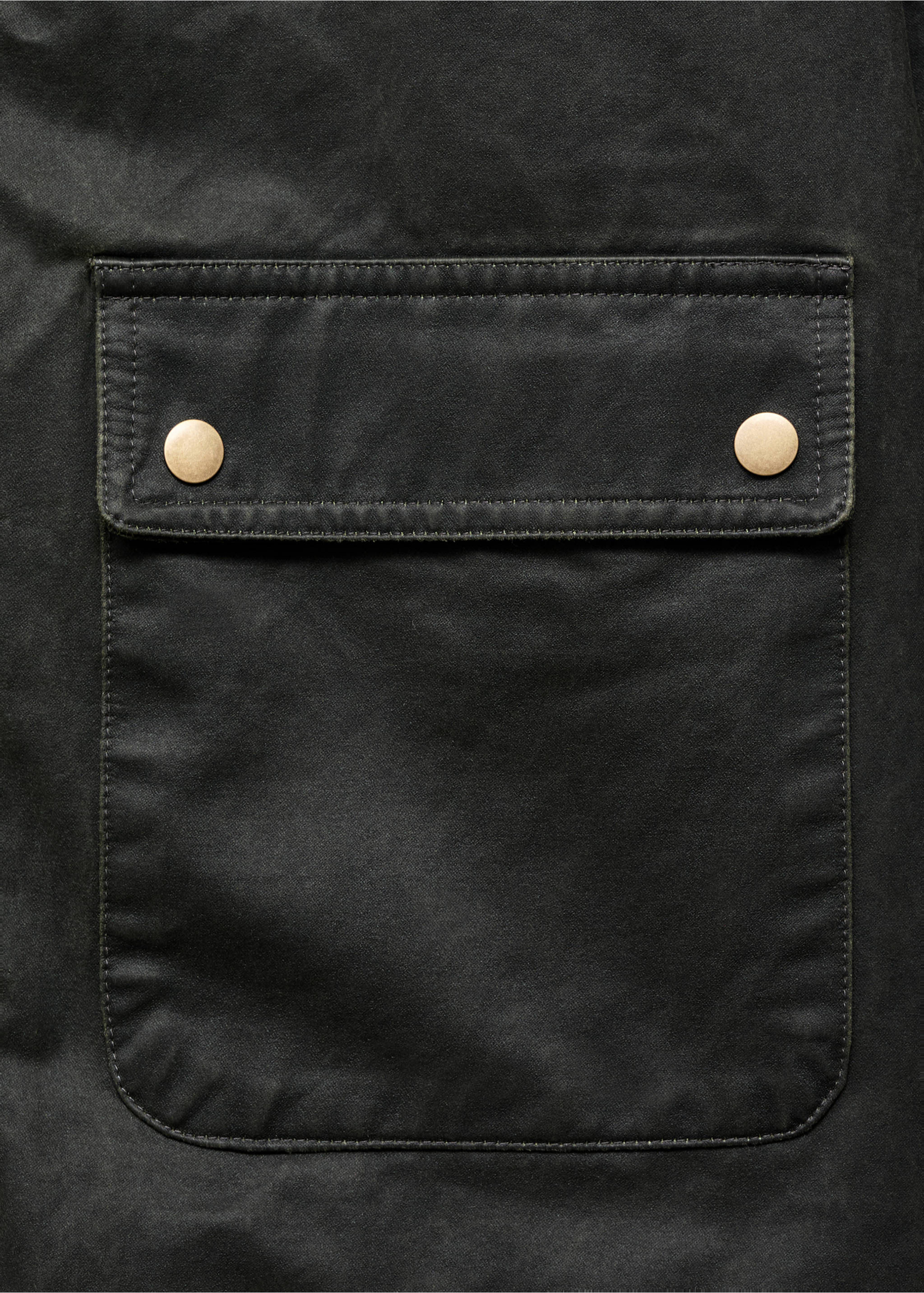 Parka cuello contraste - Detalle del artículo 0, Khaki. Ref: 17064773-00.