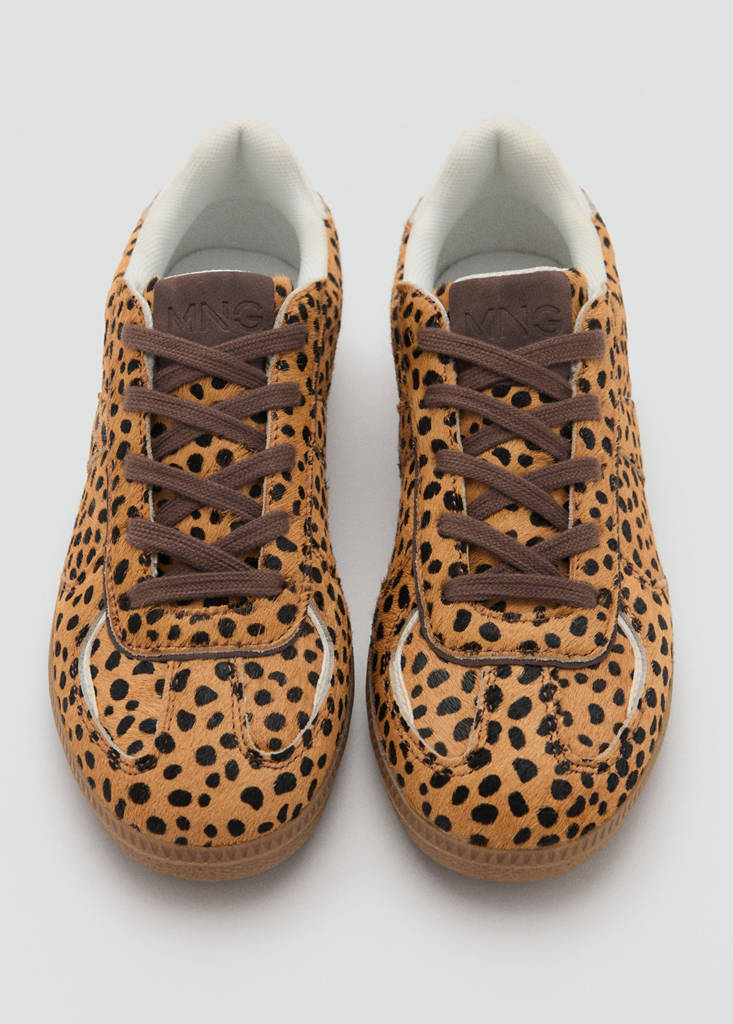 Leopard sneakers — Medium Brown