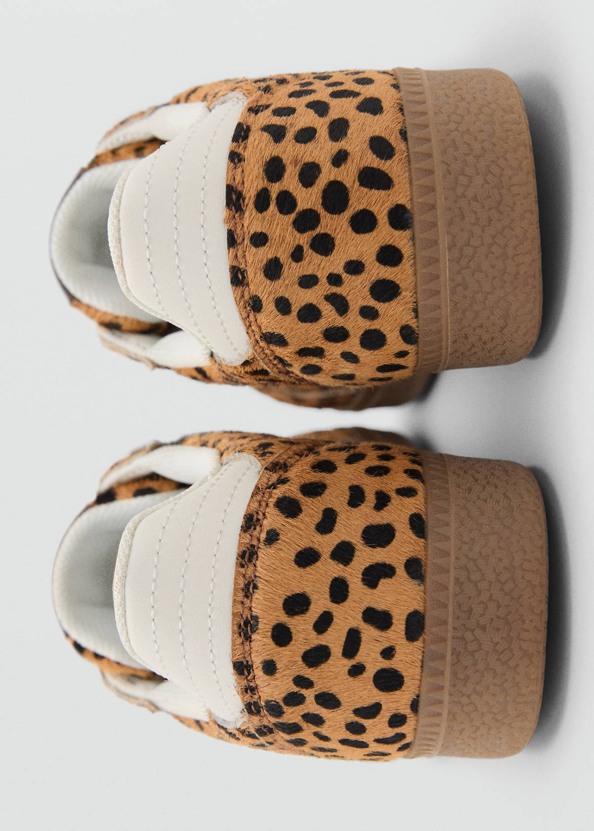Leopard sneakers — Medium Brown