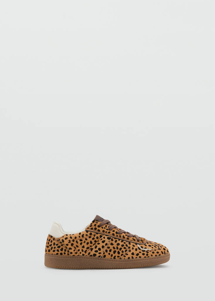 Leopard sneakers — Medium Brown