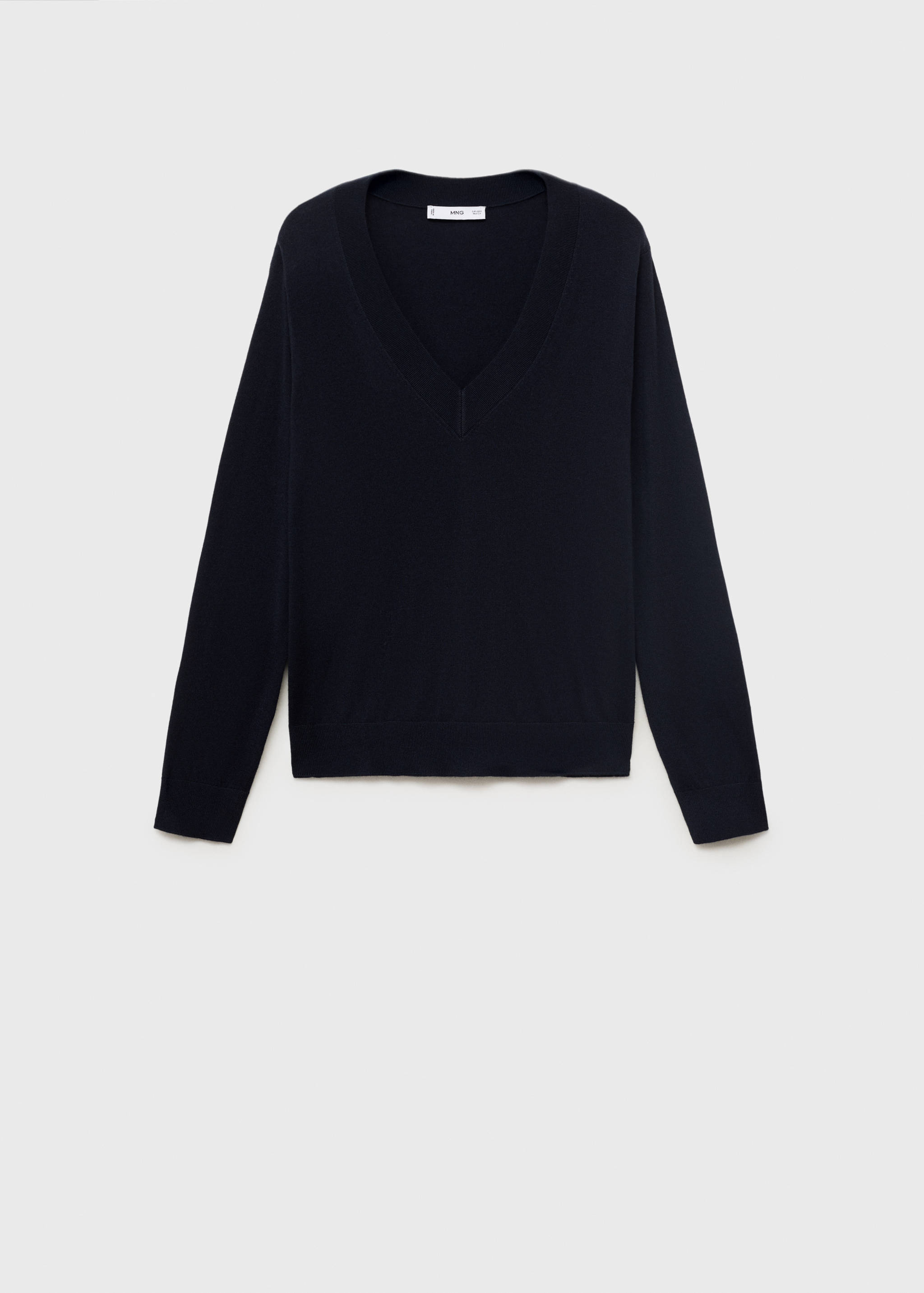 Fine-knit V-neck sweater - Article without model