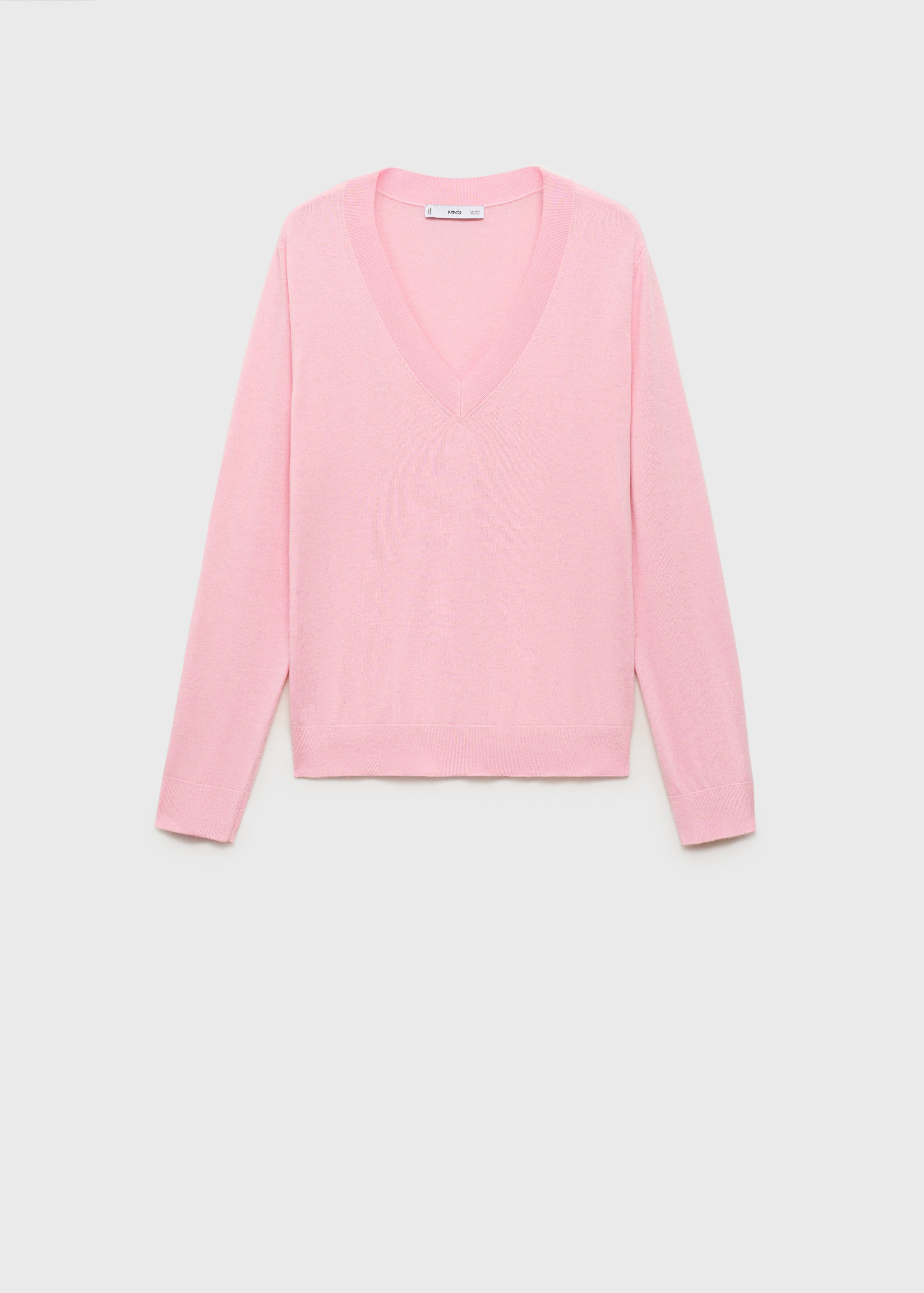 Fine-knit V-neck sweater - Article without model