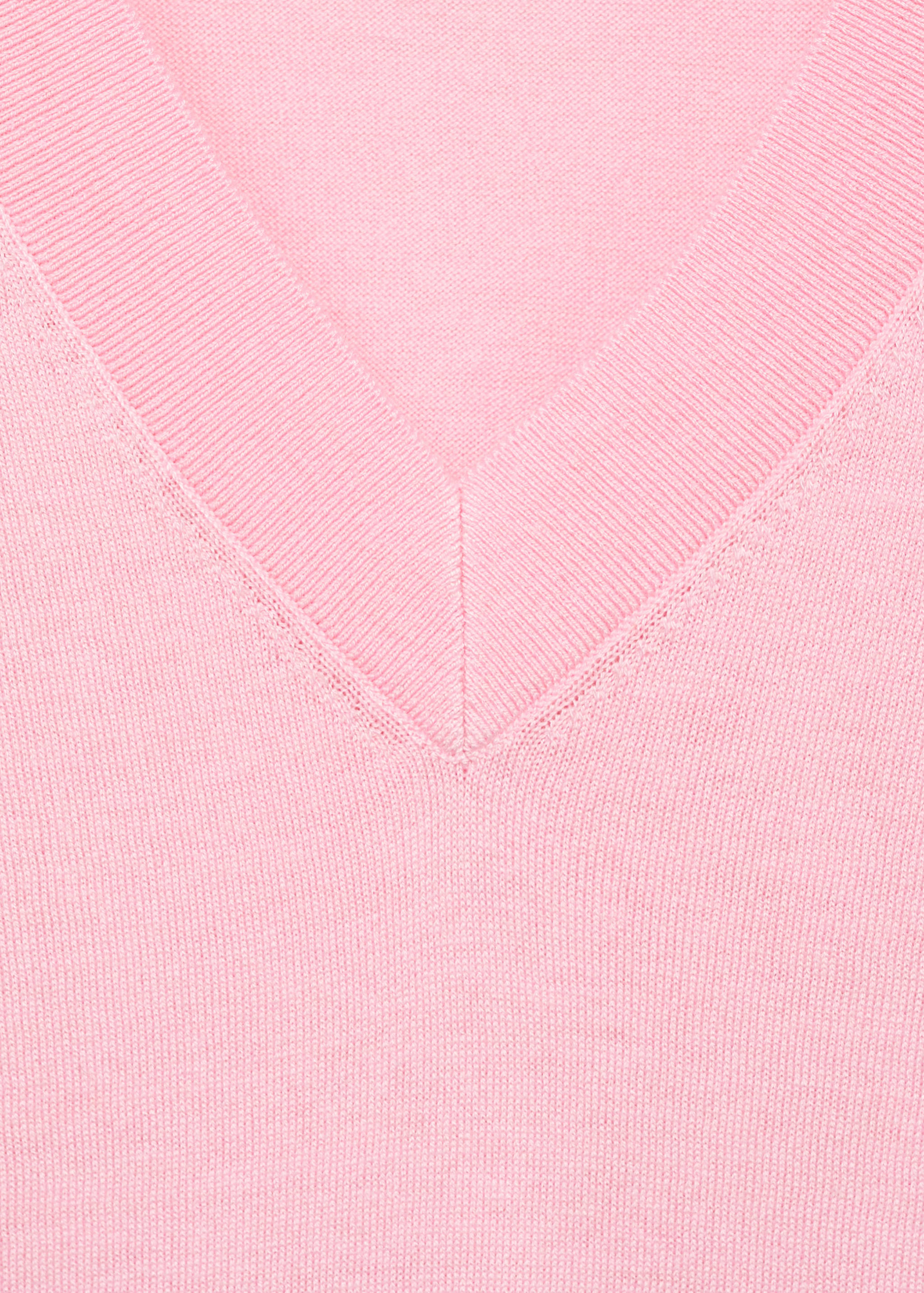 Fine-knit V-neck sweater - Details of the article 8