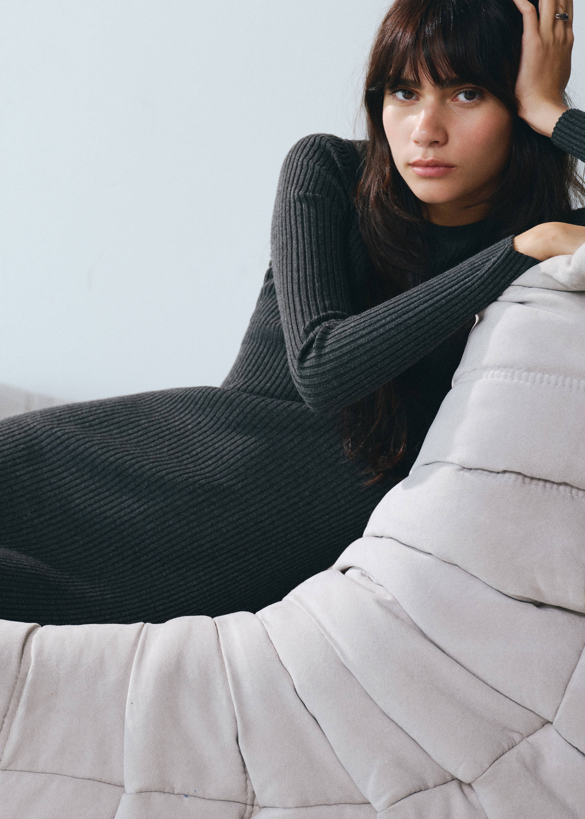 Ribbed knit dress - Details of the article 5