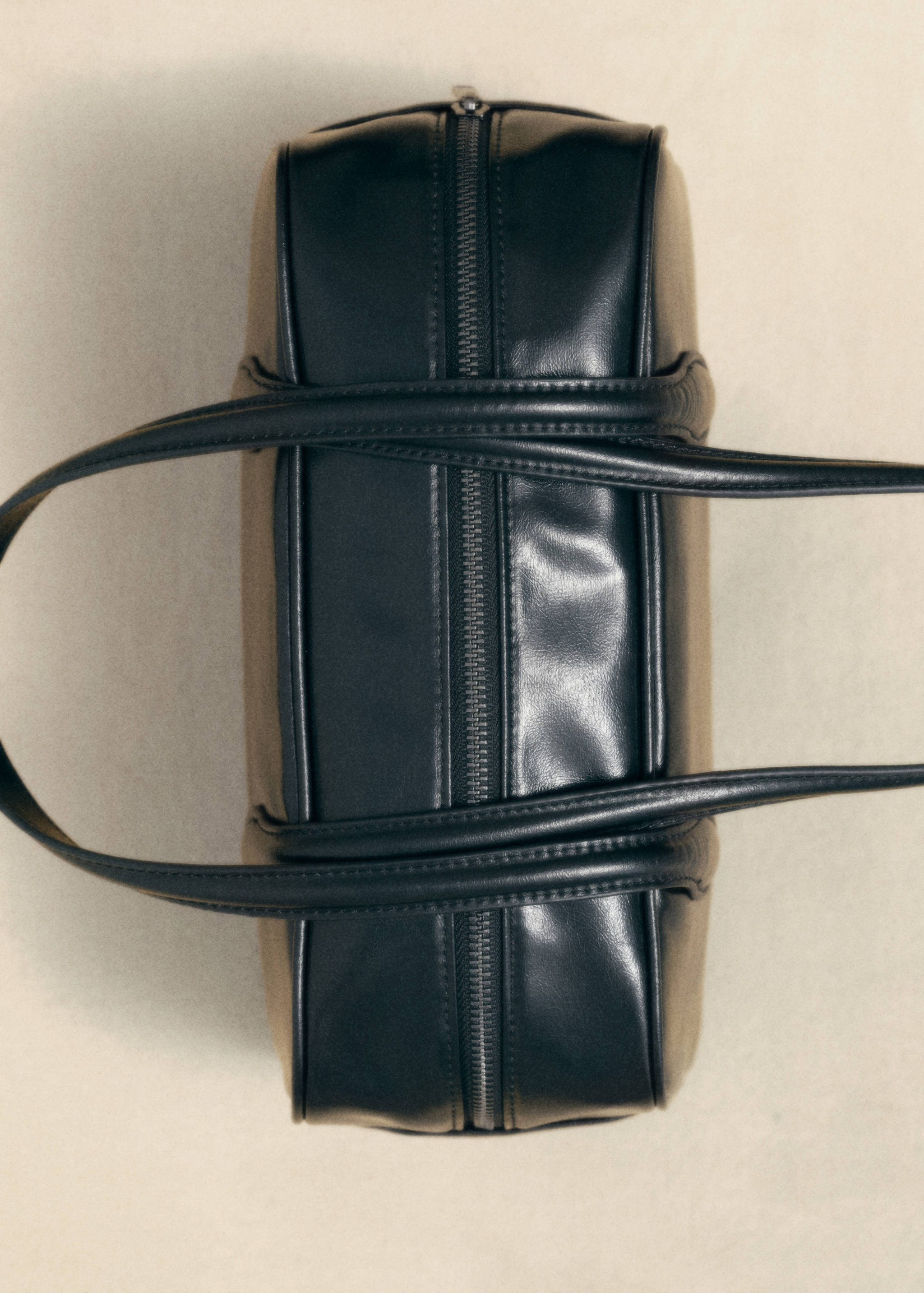 Bolso bowling efecto piel - Plano general