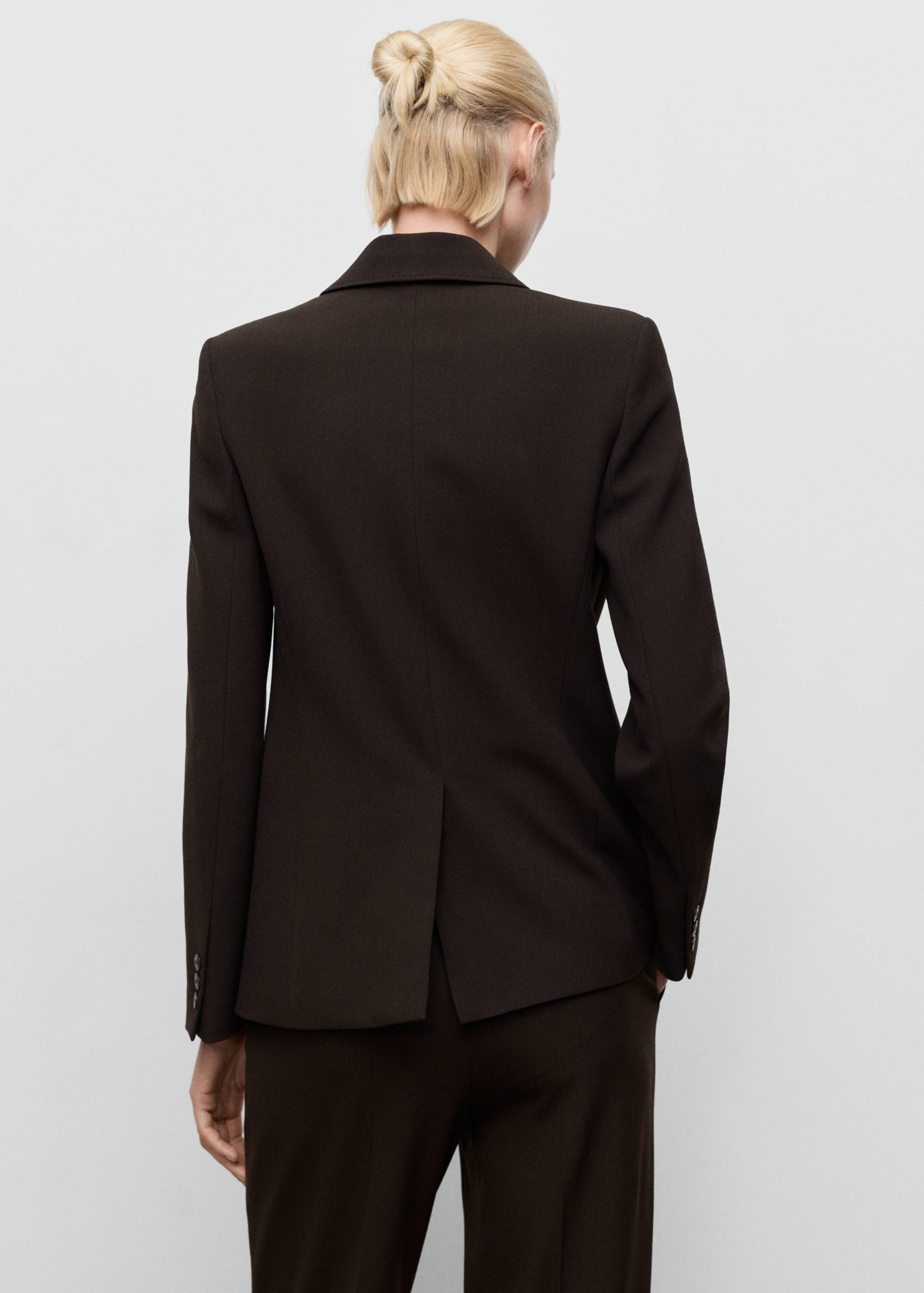 Blazer costume droit - Verso de l’article