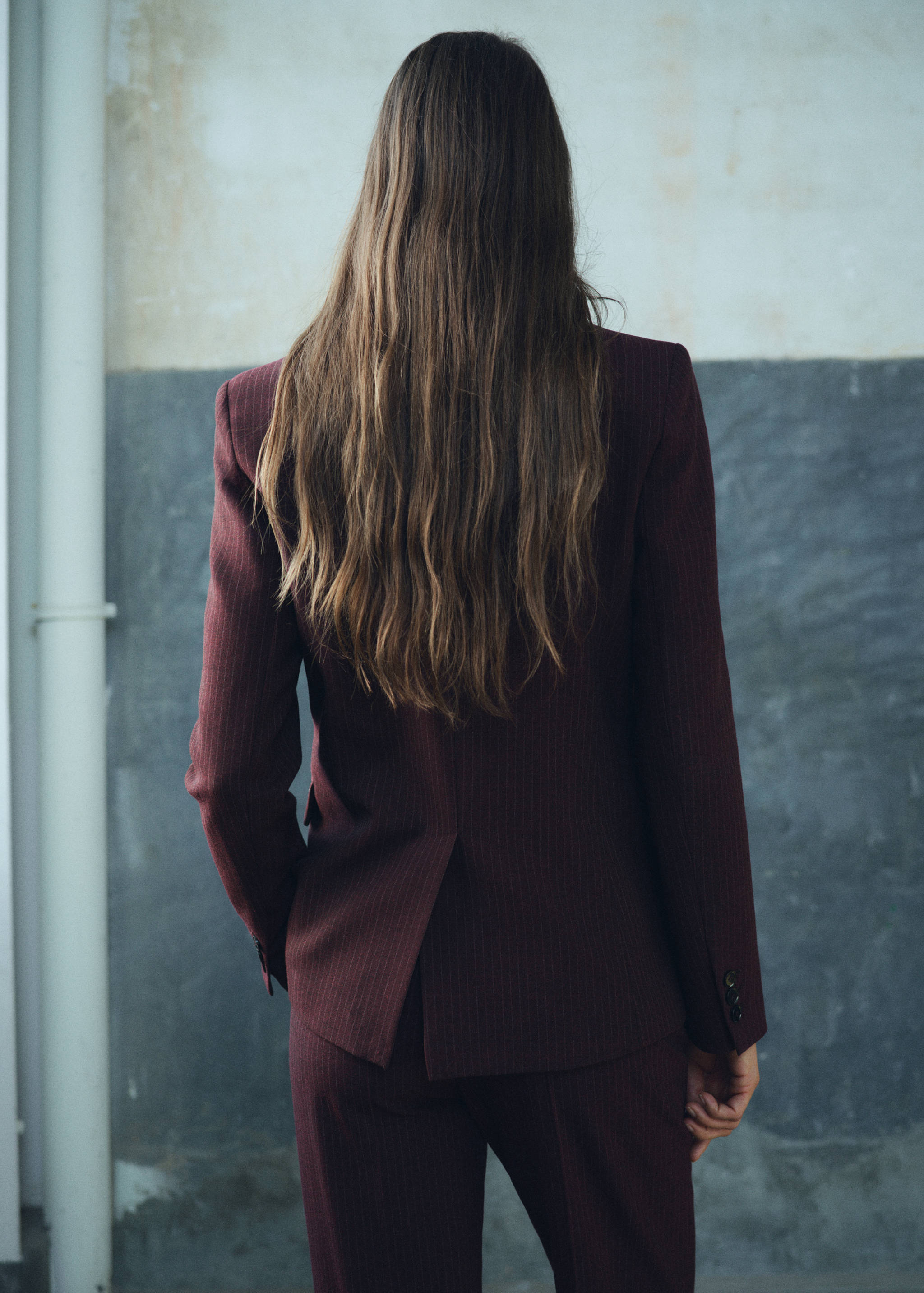 Blazer costume droit - Verso de l’article