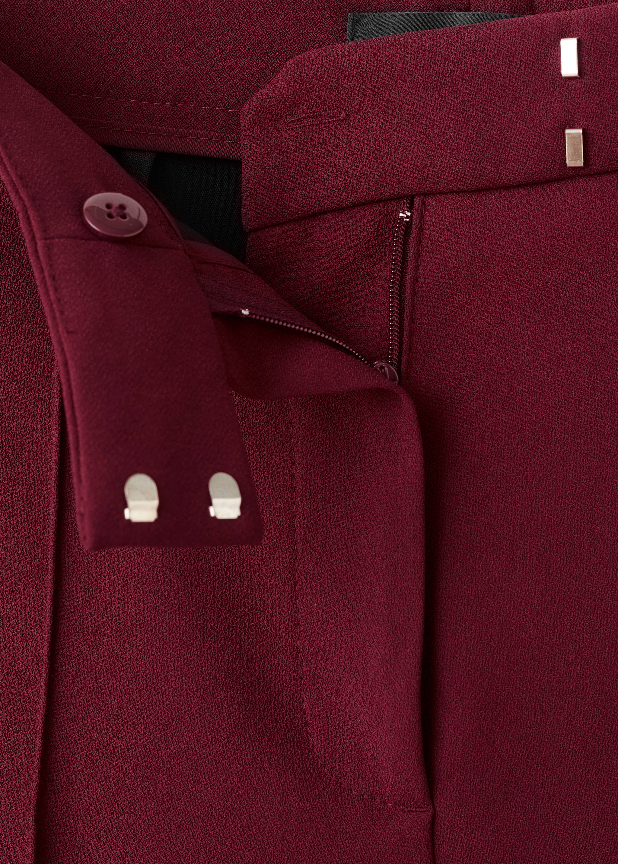 Straight mid-rise pants - Details of the article 0