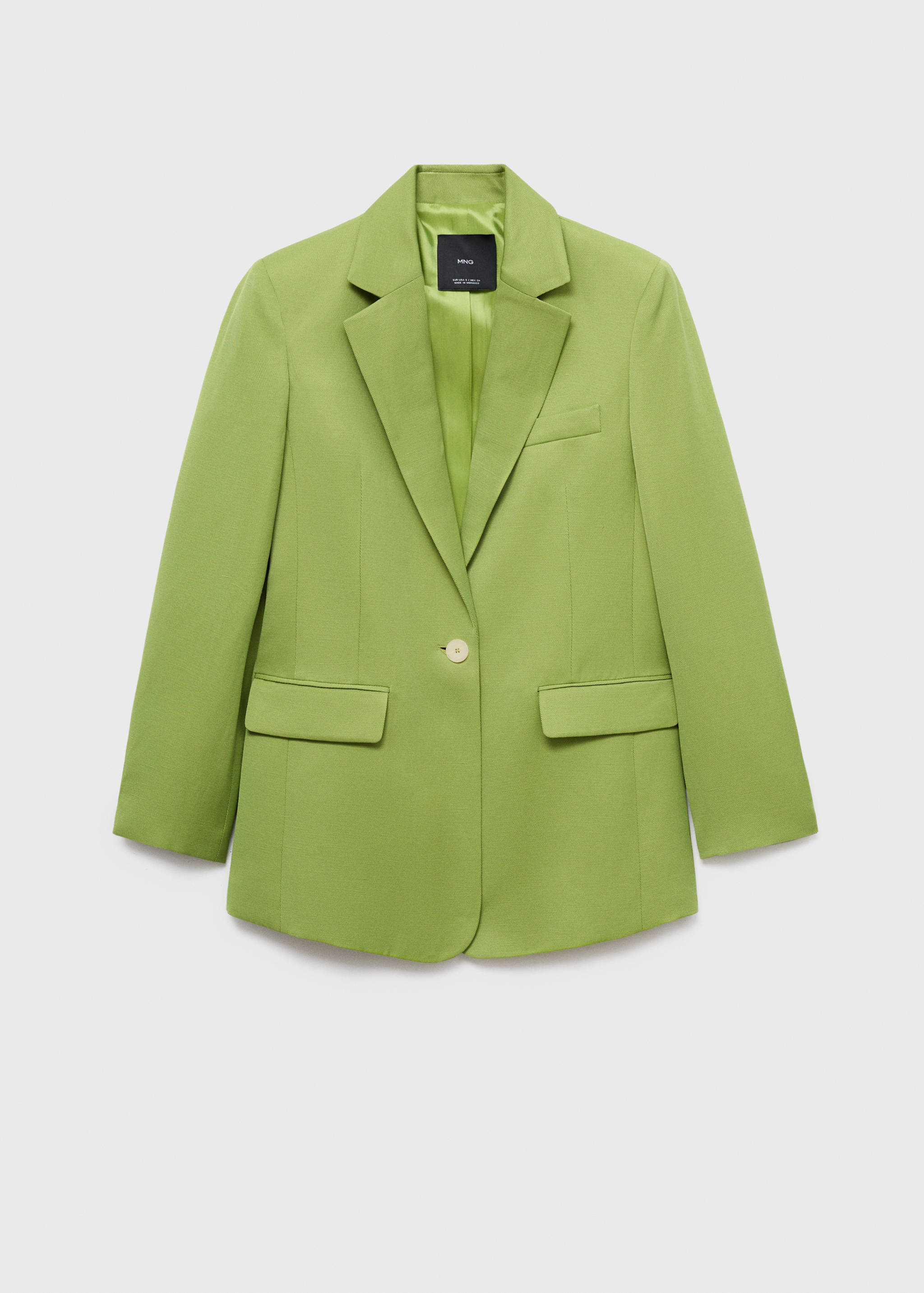 Linen-blend suit blazer - Article without model