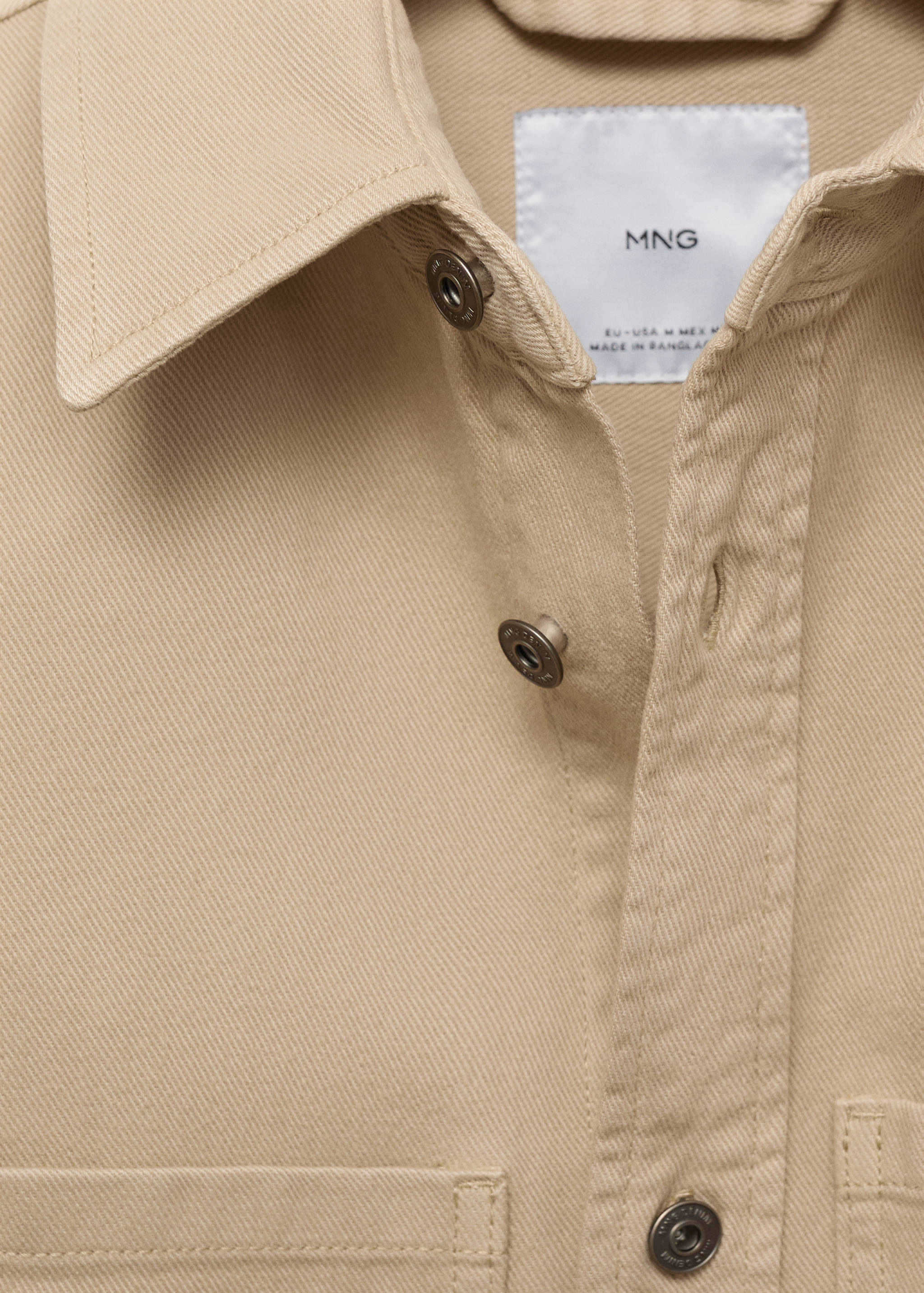 Джинсова верхня сорочка з кишенями - Детальніше про товар 8