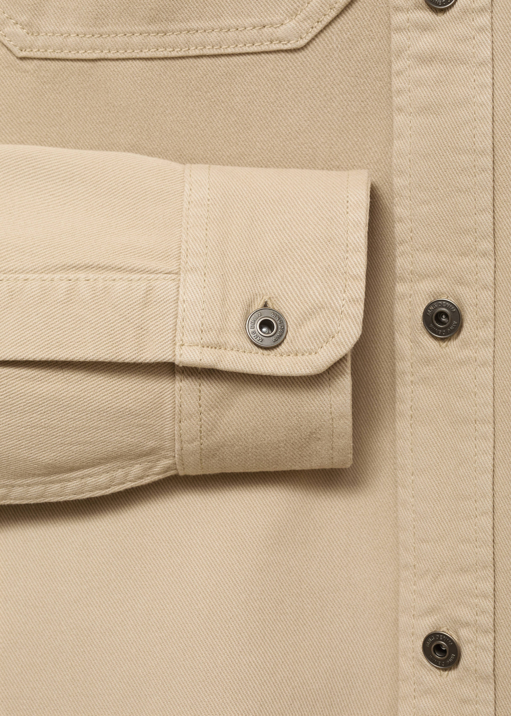 Джинсова верхня сорочка з кишенями - Детальніше про товар 0