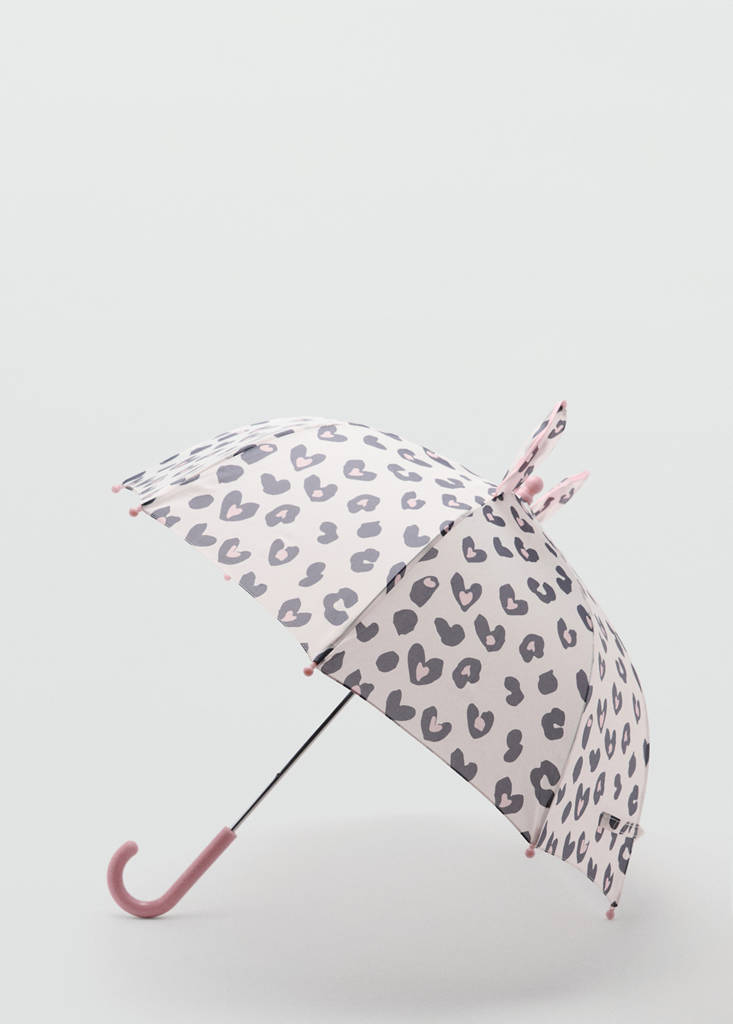 Leopard-print umbrella with ears - thumbnail 2