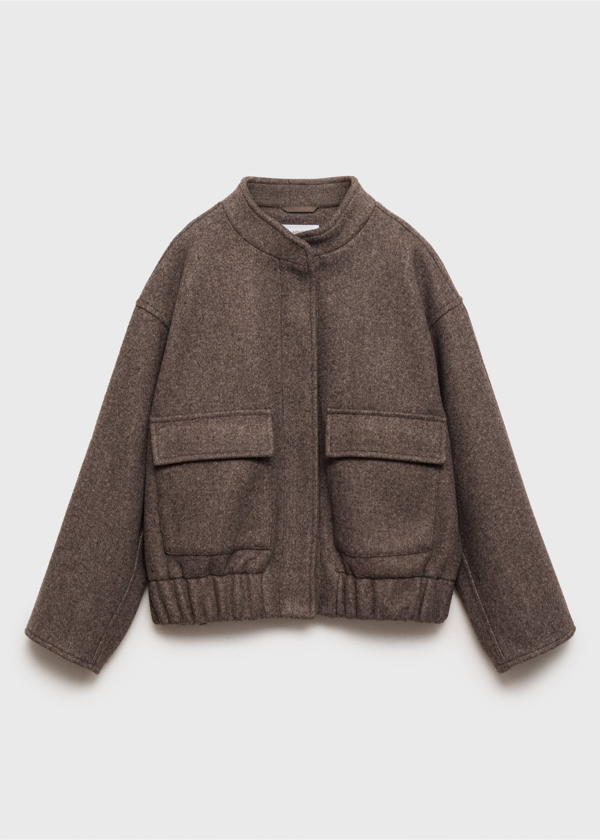 Veste bomber poches - Article sans modèle, Marron. Ref: 17065149-00.