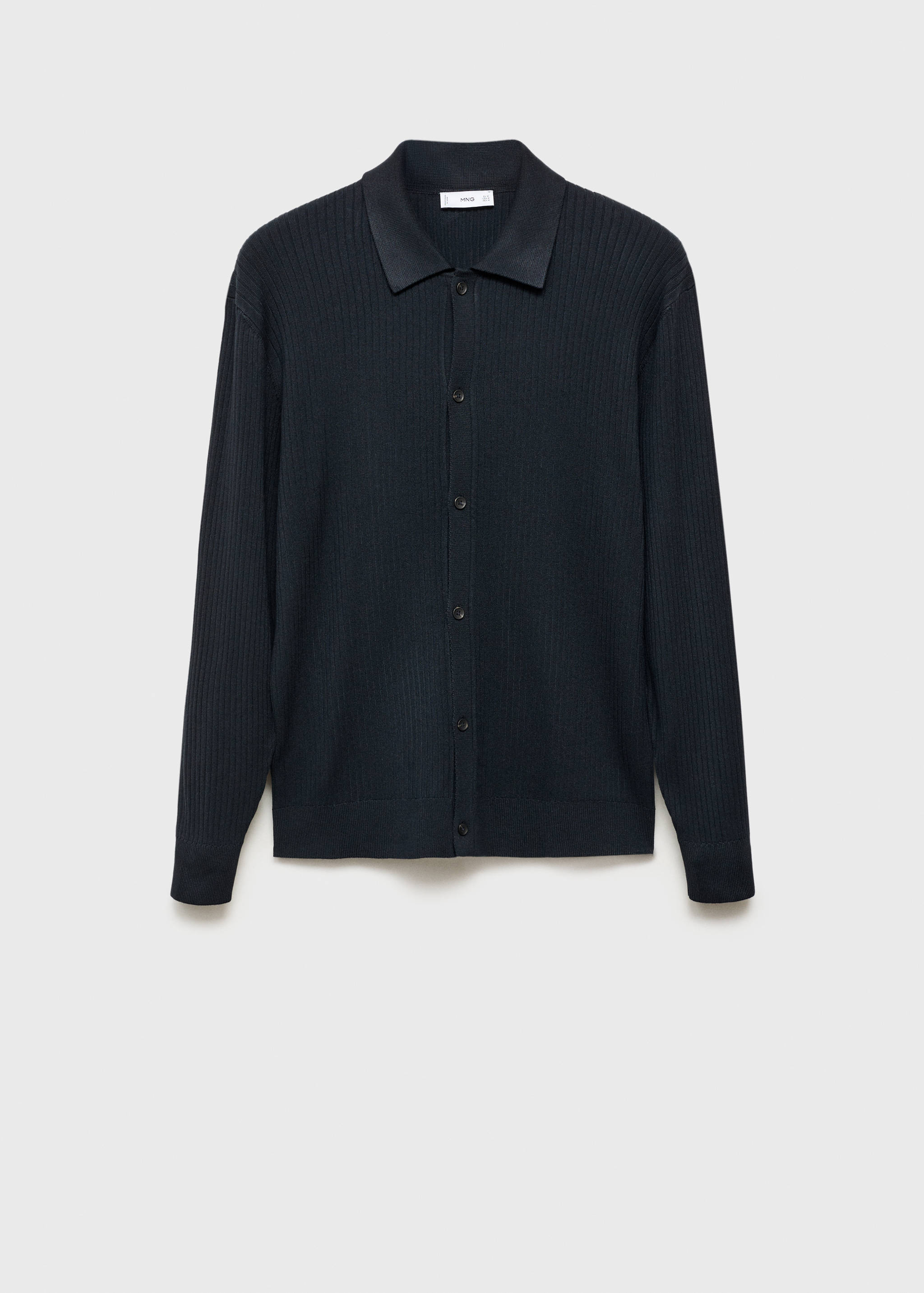 Ribbed knit cardigan - Article without model