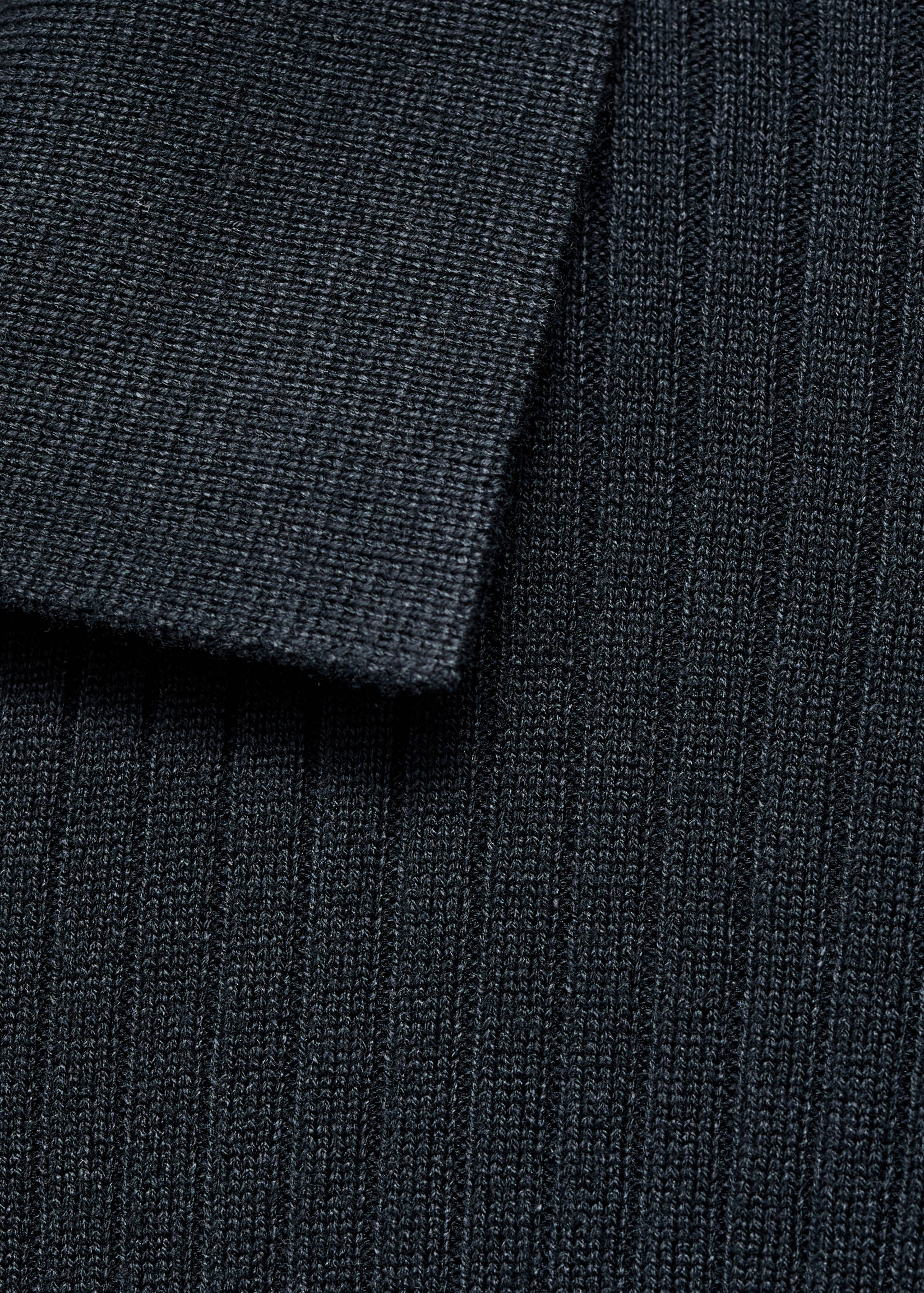 Ribbed knit cardigan - Details of the article 0
