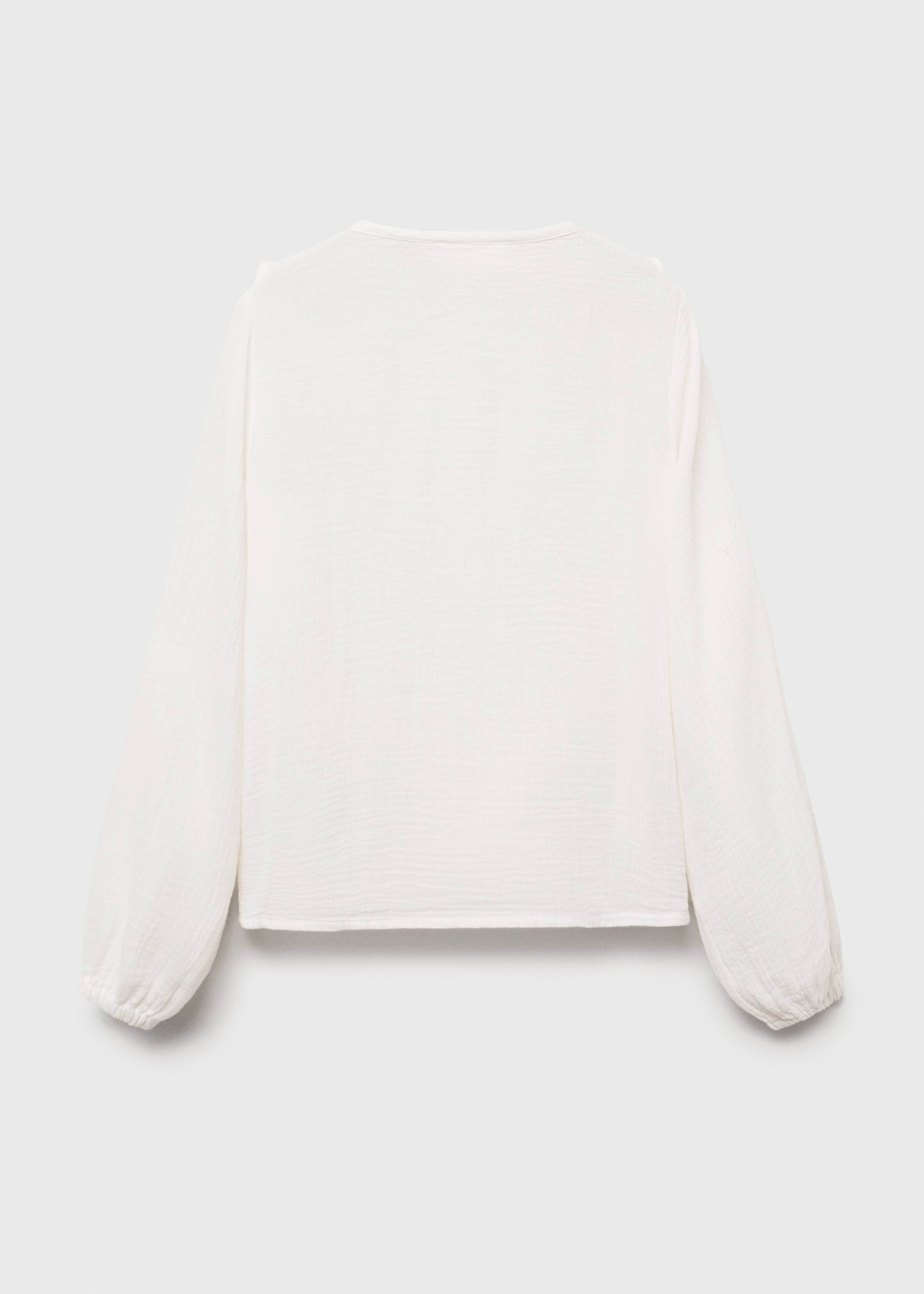 Crinkled ruffle shirt - Reverse of the article