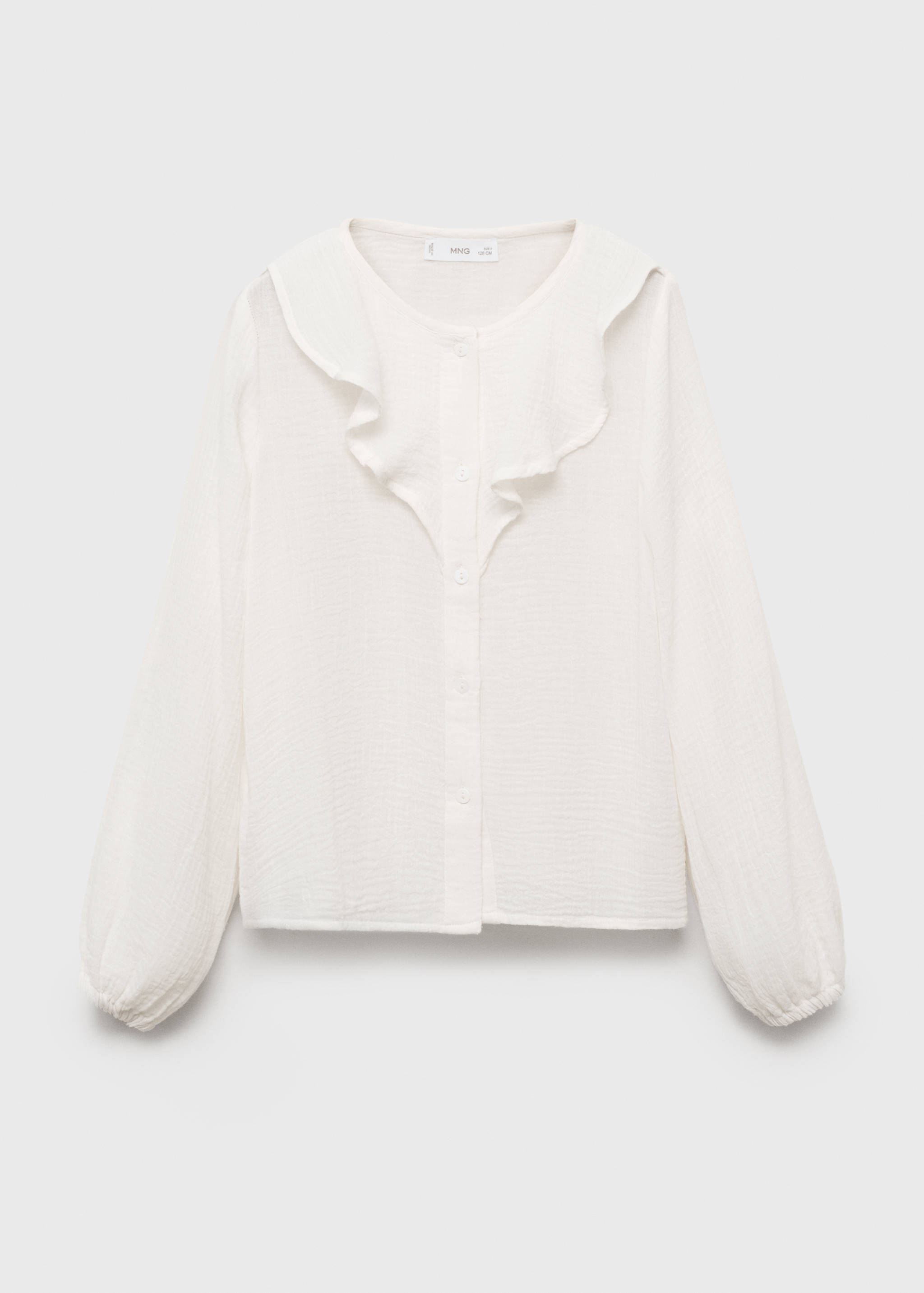 Crinkled ruffle shirt - Article without model