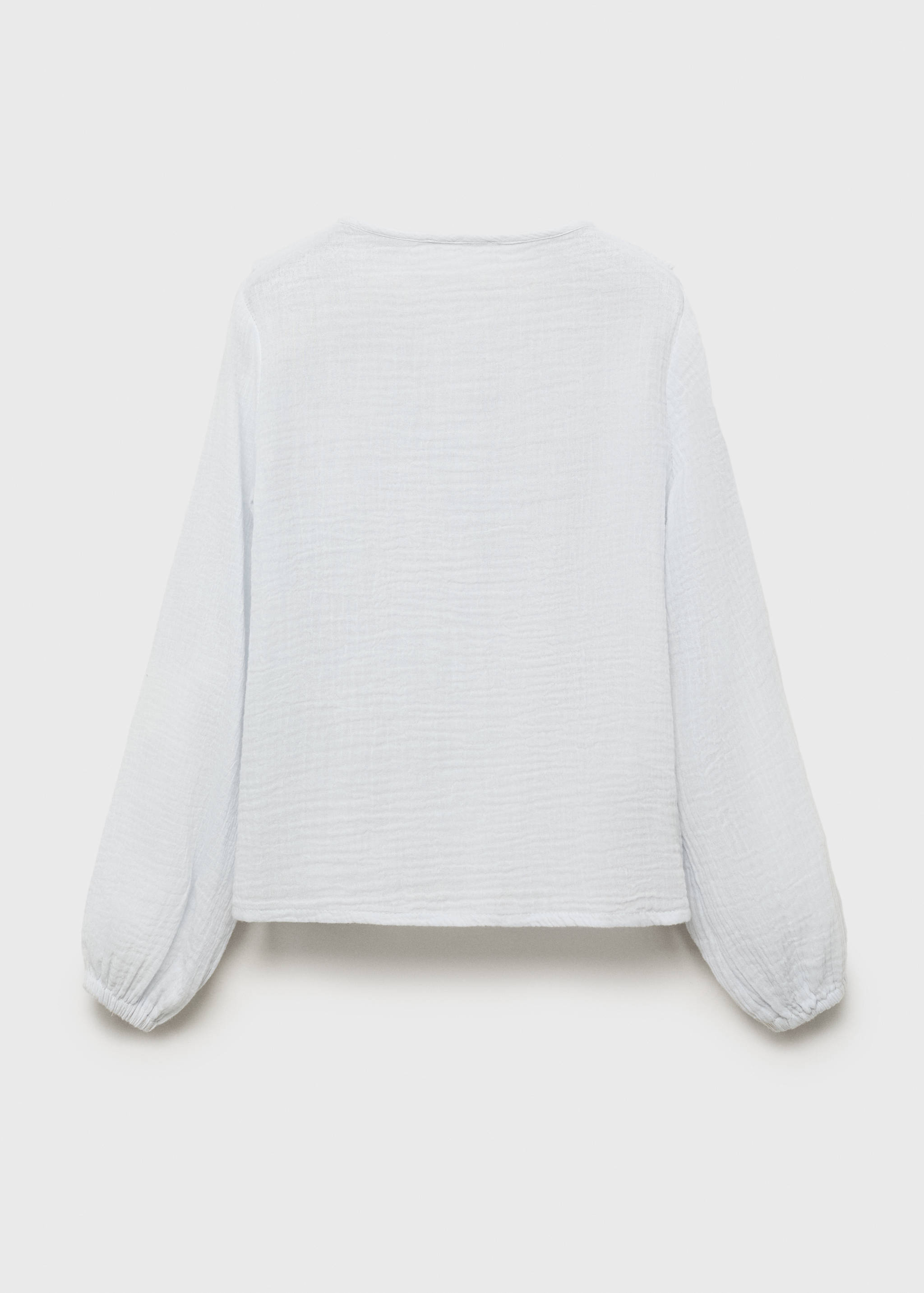 Crinkled ruffle shirt - Reverse of the article