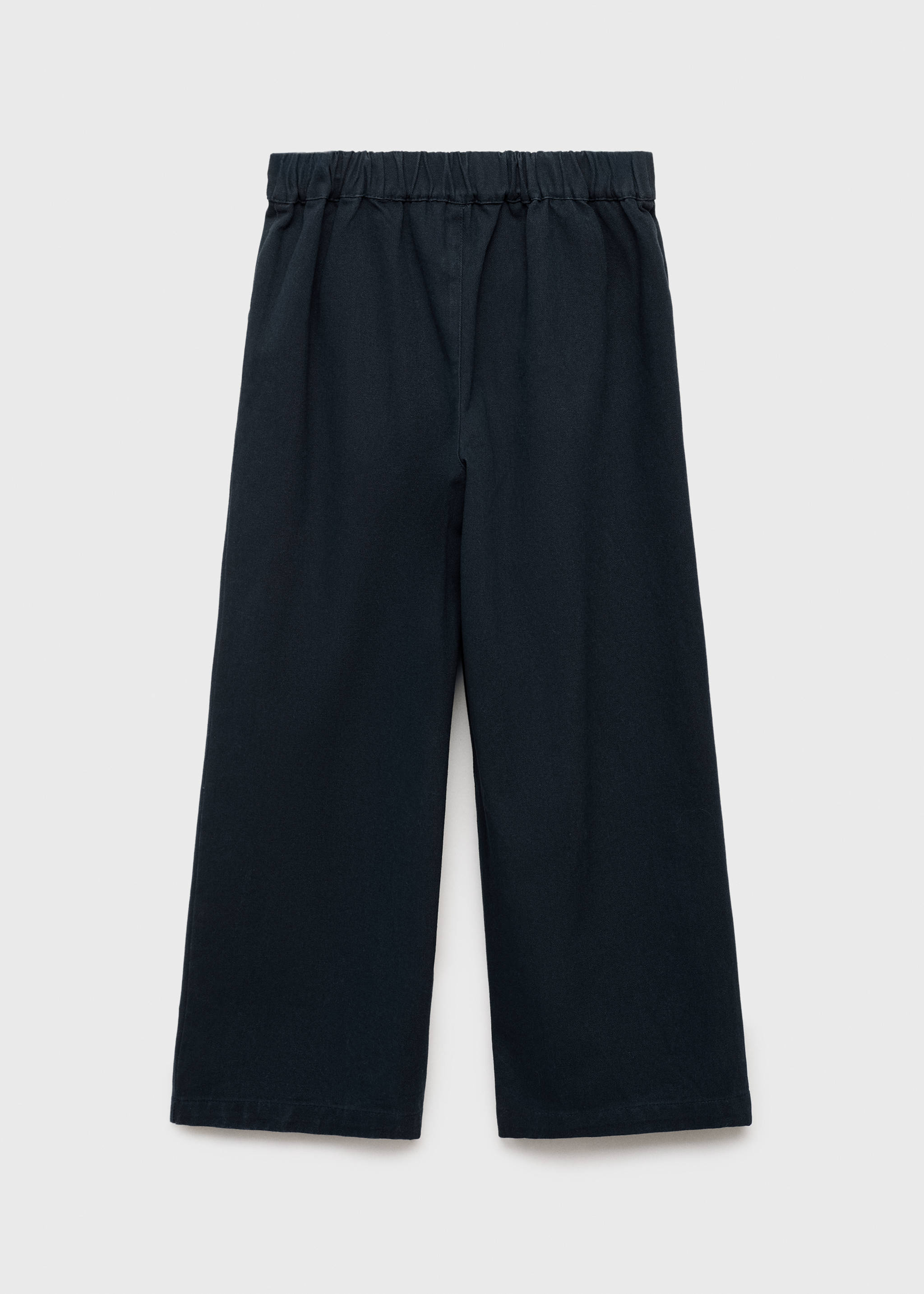 Cotton culotte trousers - Reverse of the article