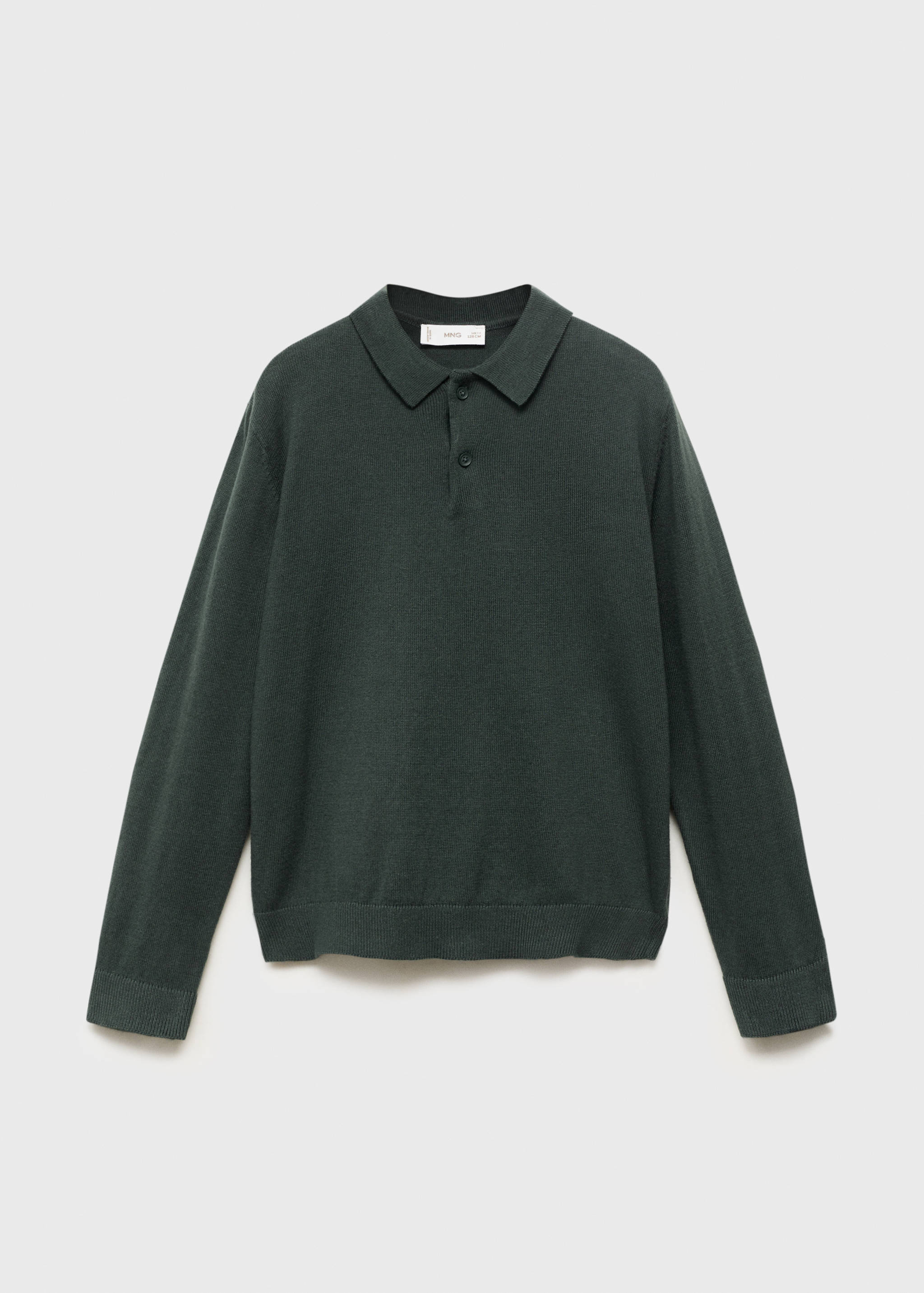 Knitted polo-neck sweater - Article without model