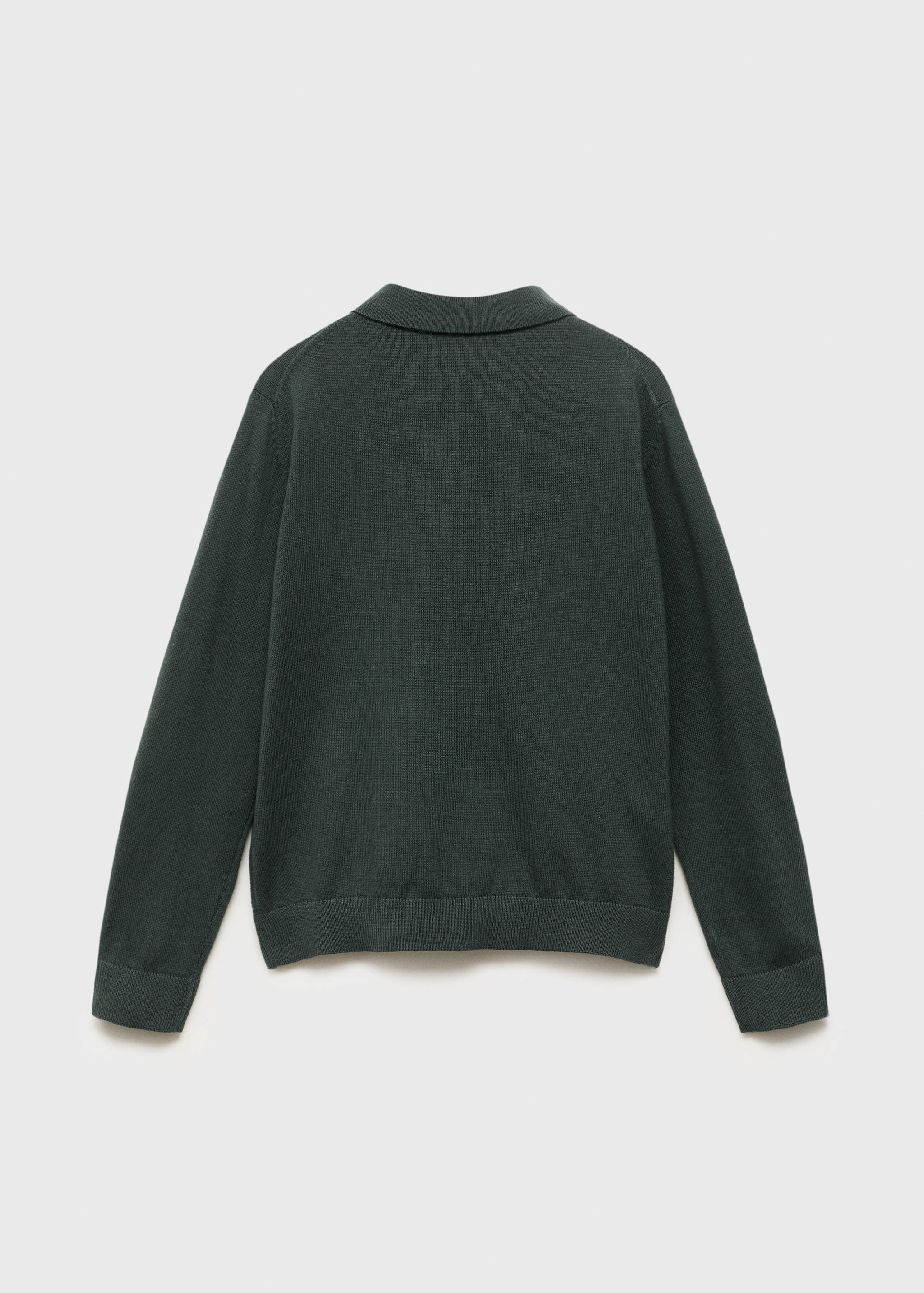 Knitted polo-neck sweater - Reverse of the article