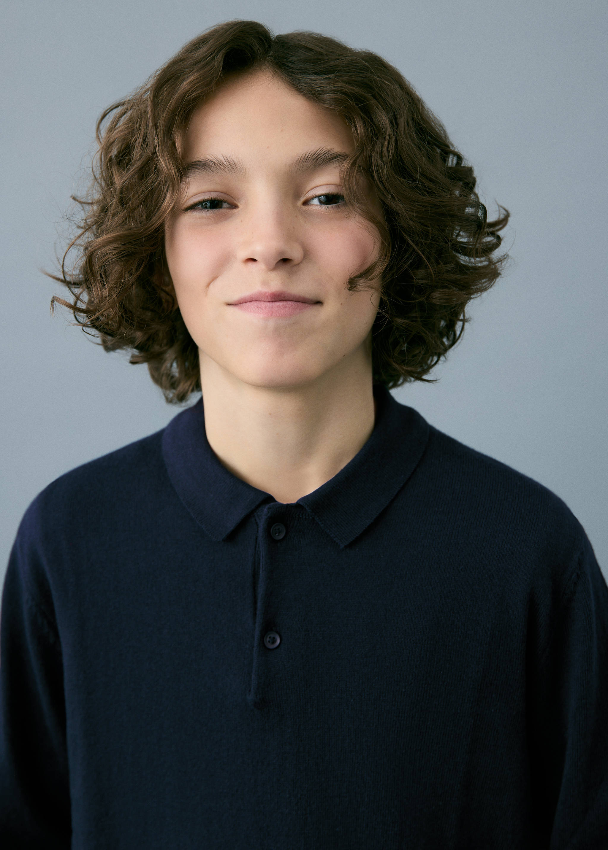 Knitted polo-neck sweater - Details of the article 1