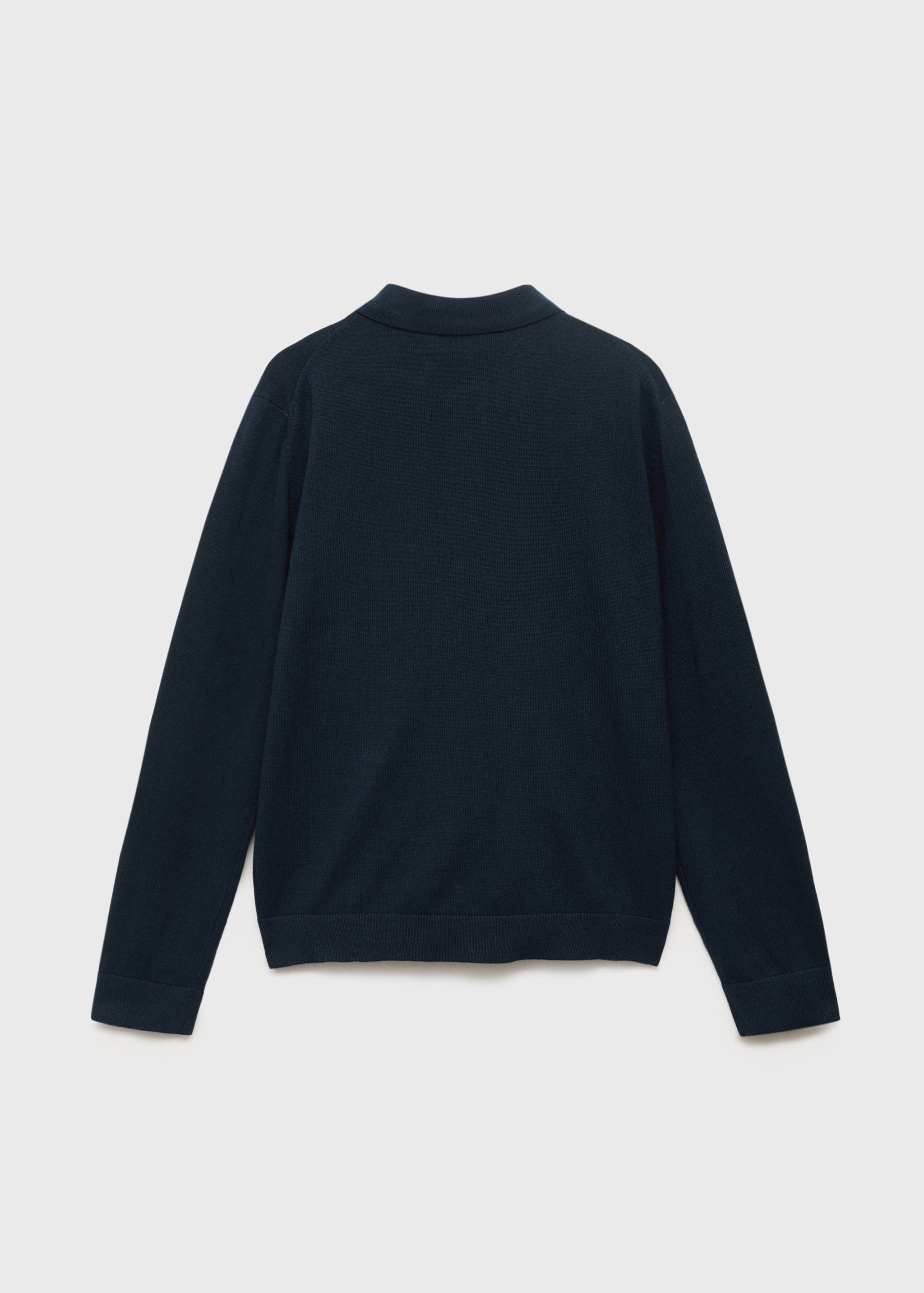 Knitted polo-neck sweater - Reverse of the article