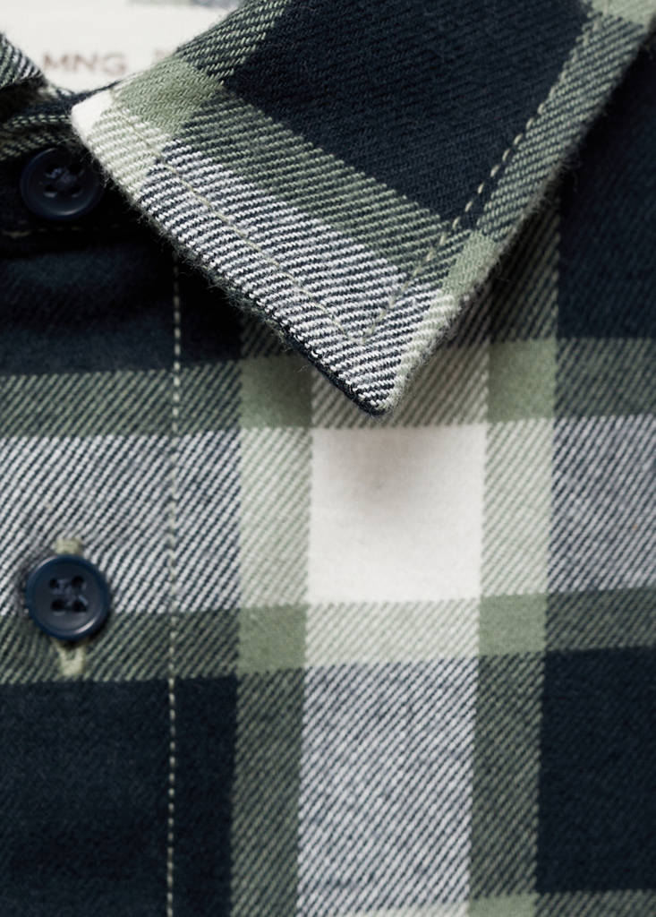 Cotton check shirt - thumbnail 3