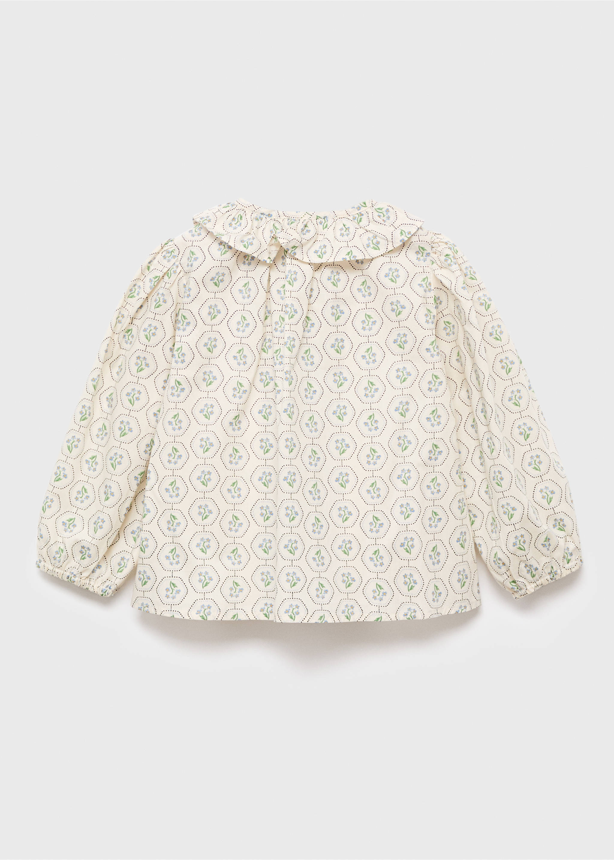 Blusa cuello bebe - Reverso del artículo, Blanco. Ref: 17065158-00.