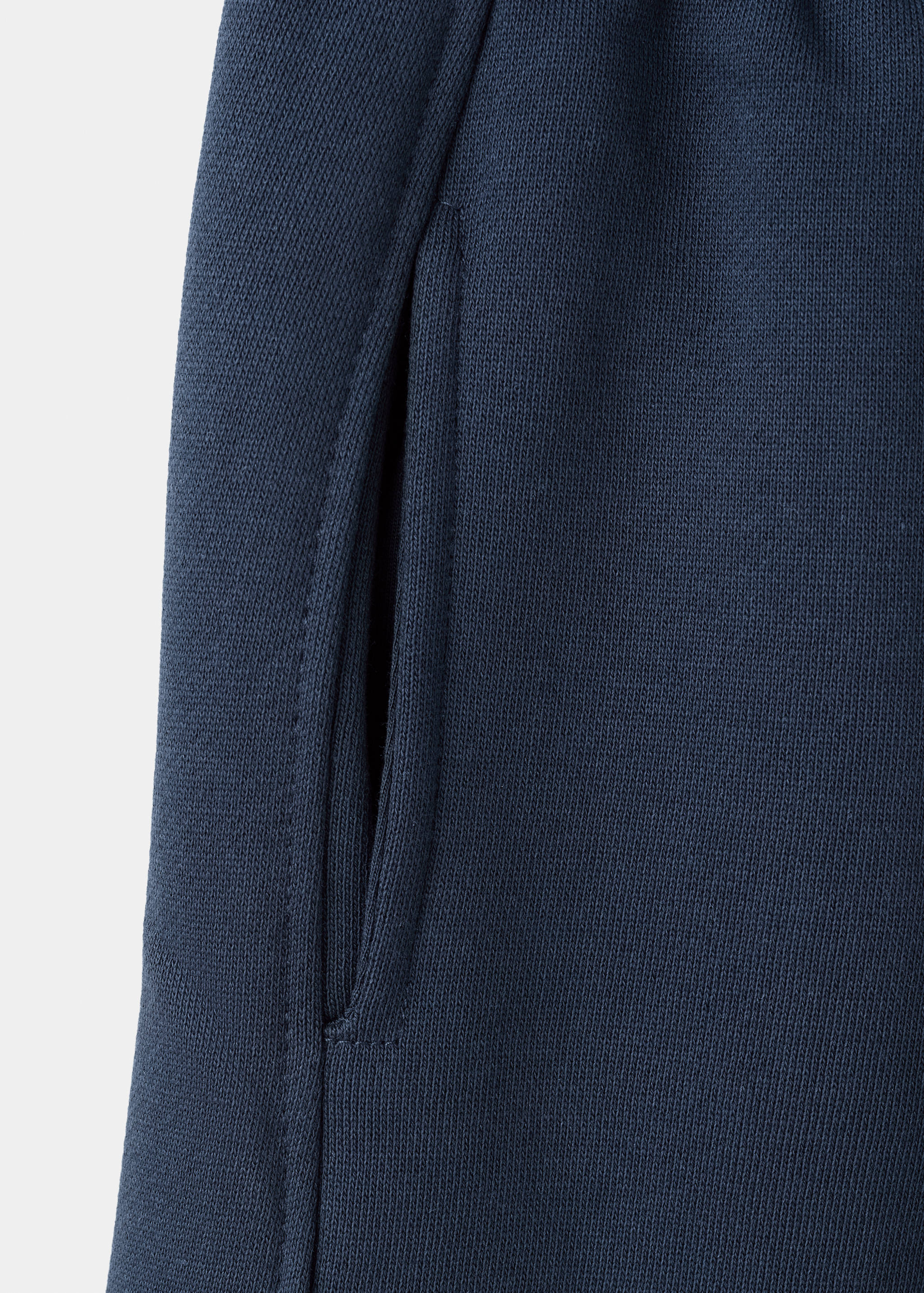 Cotton joggers with elastic waist - Details of the article 0