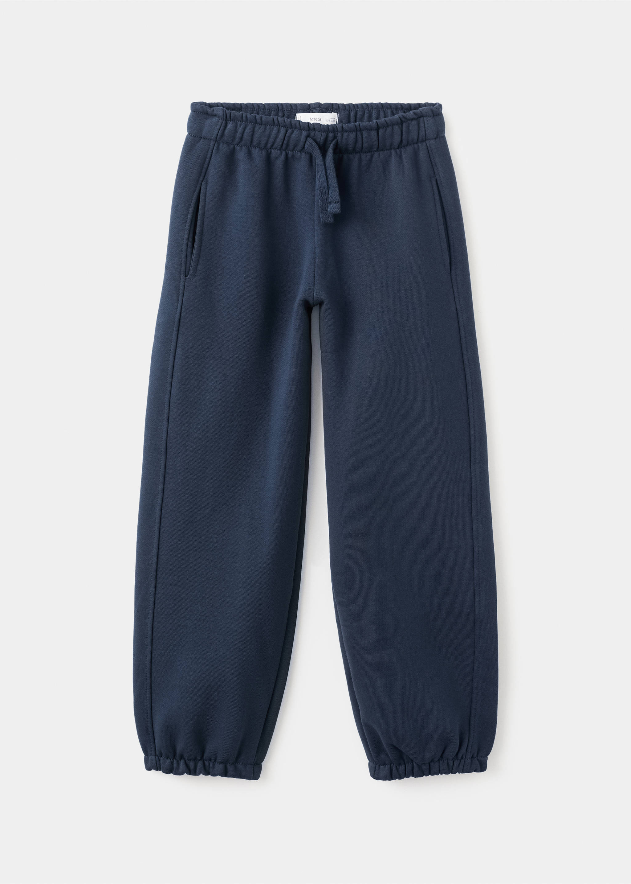Jogging coton taille élastique - Article sans modèle, Bleu marine foncé. Ref: 17065160-00.