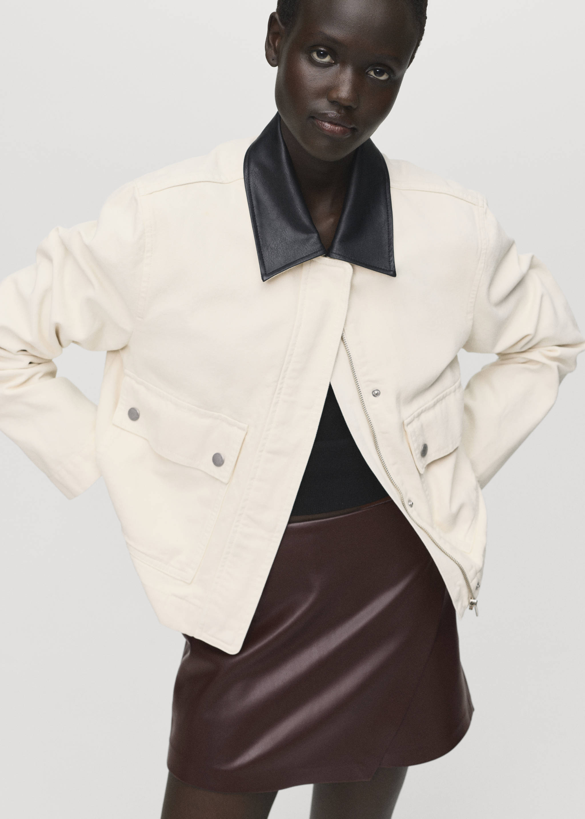 Falda pantalón efecto piel - Detalle del artículo 2