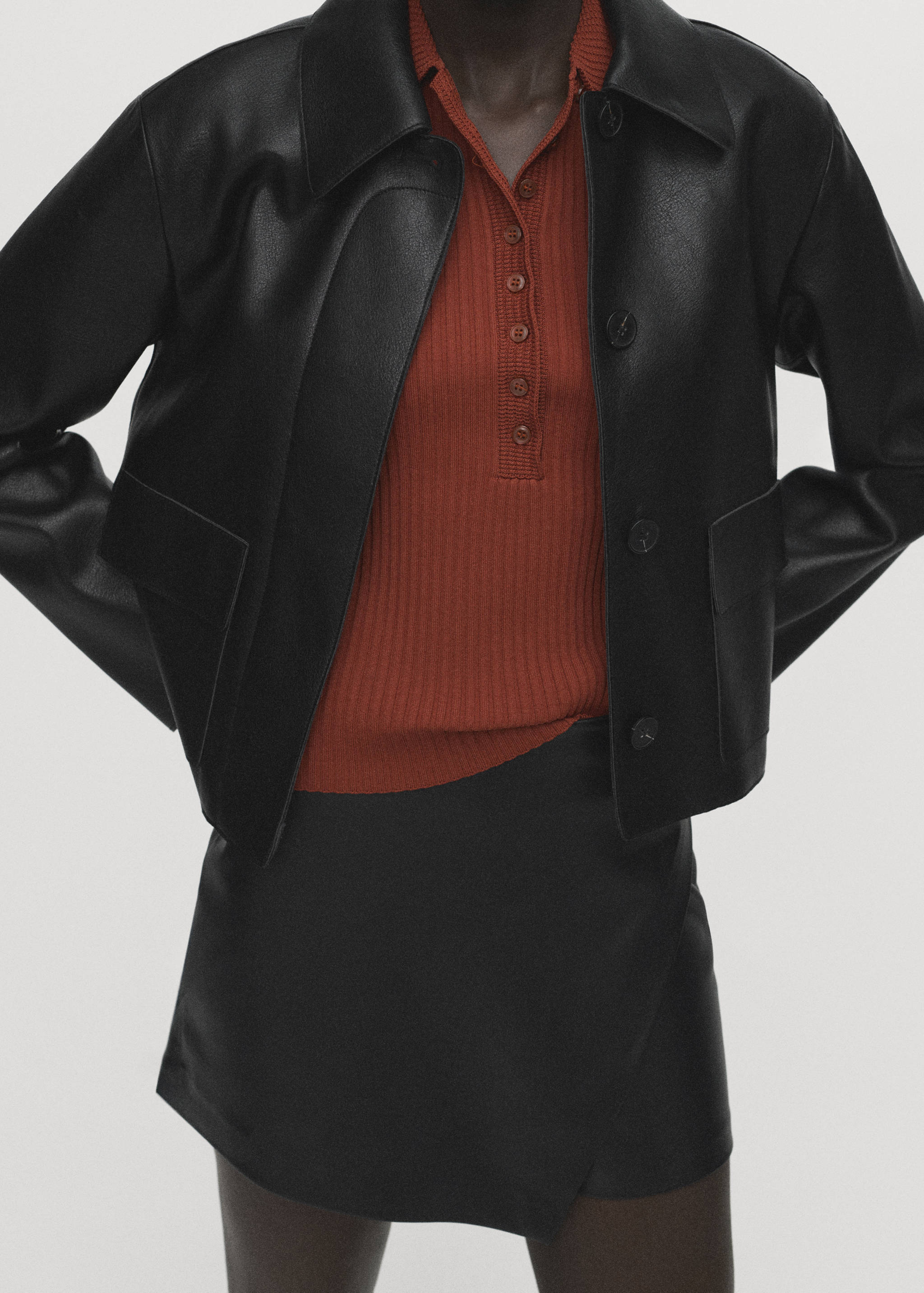 Falda pantalón efecto piel - Detalle del artículo 6