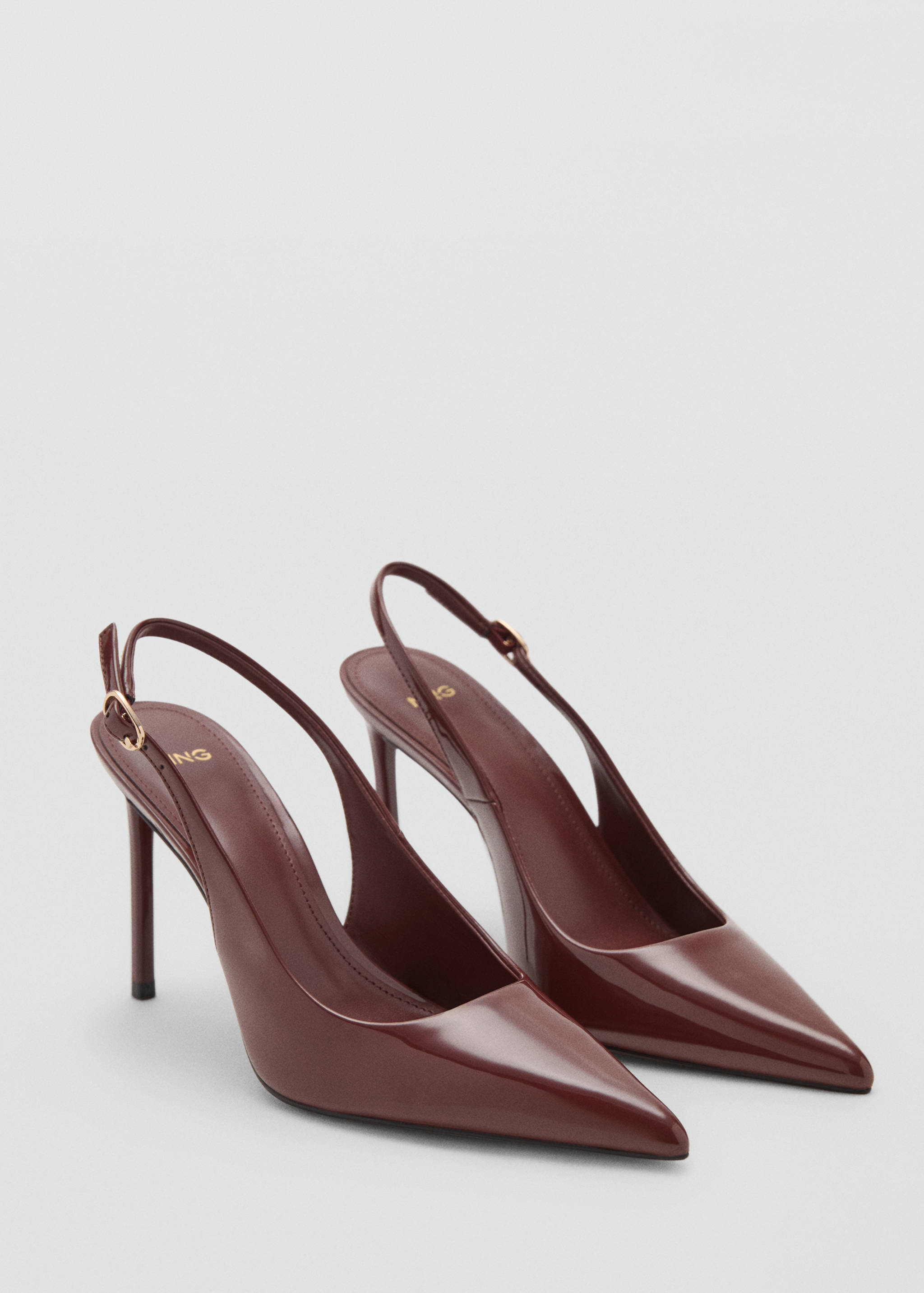 Patent heeled shoes - Medium plane