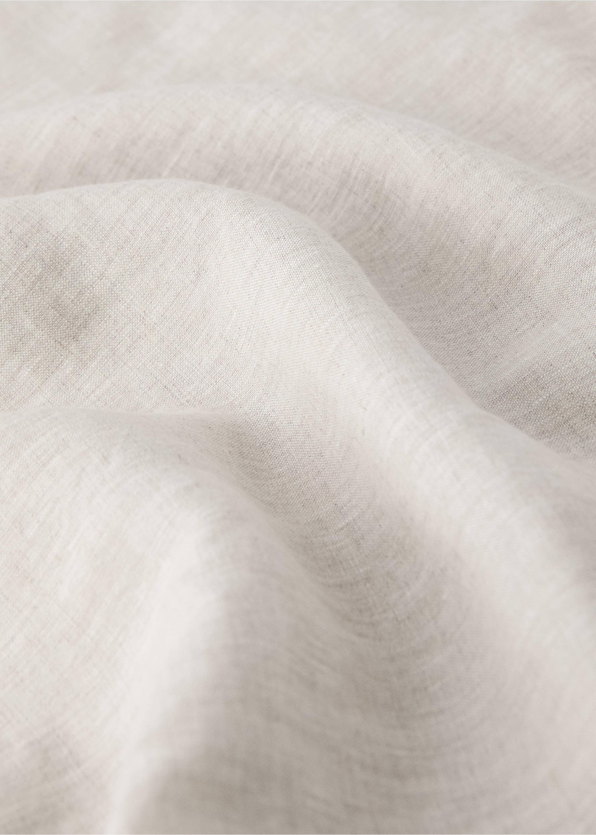 Drap plat berceau lin lavé ajouré - Détail de l'article 2, Beige. Ref: 17065165-00.