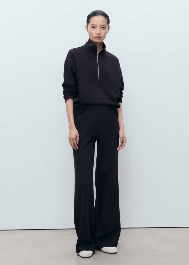MANGO - Pantalon jogger coton bleu marine - XL