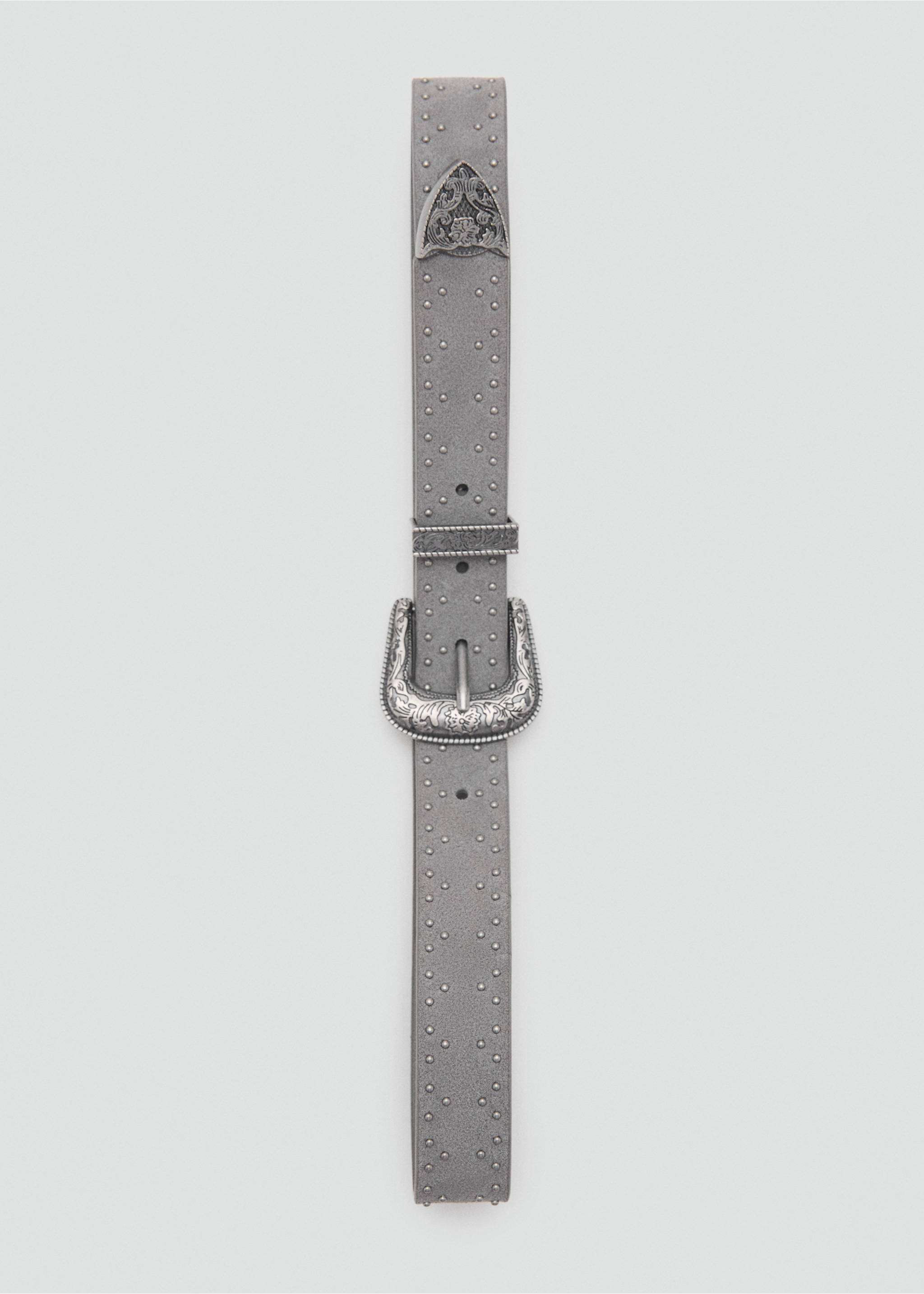Cinturón piel cowboy - Detalle del artículo 2, Gris. Ref: 17065168-00.