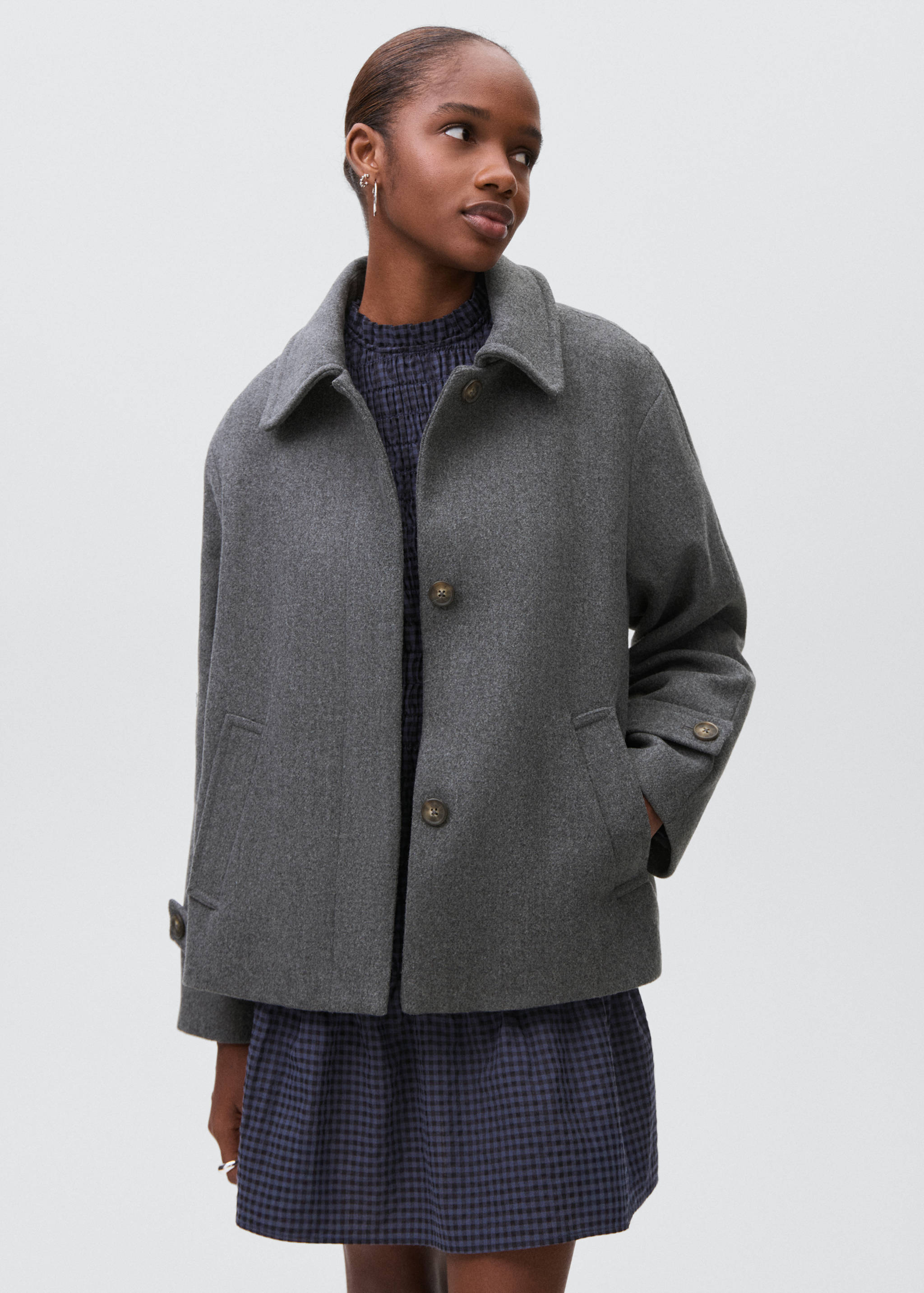 Wool fabric coat - Medium plane