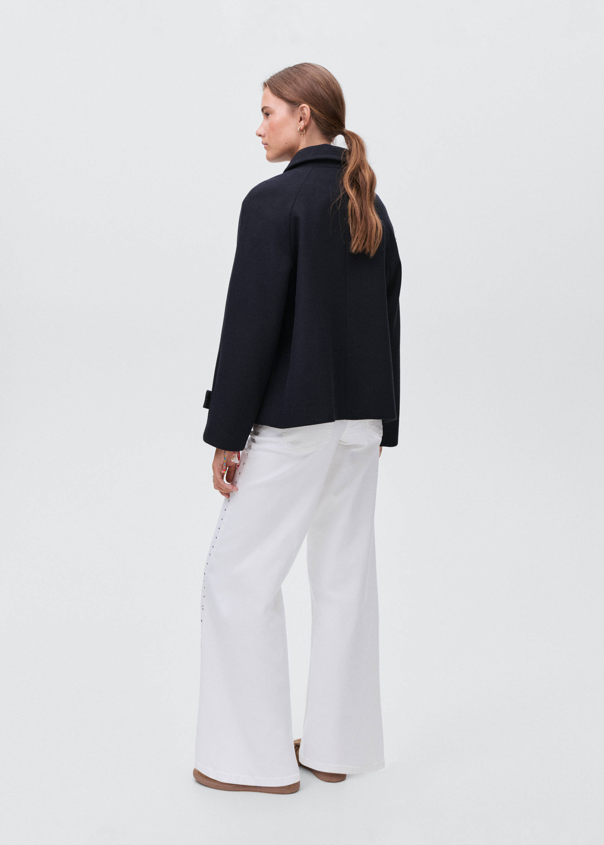 Casaco de tecido de lã - Verso do artigo