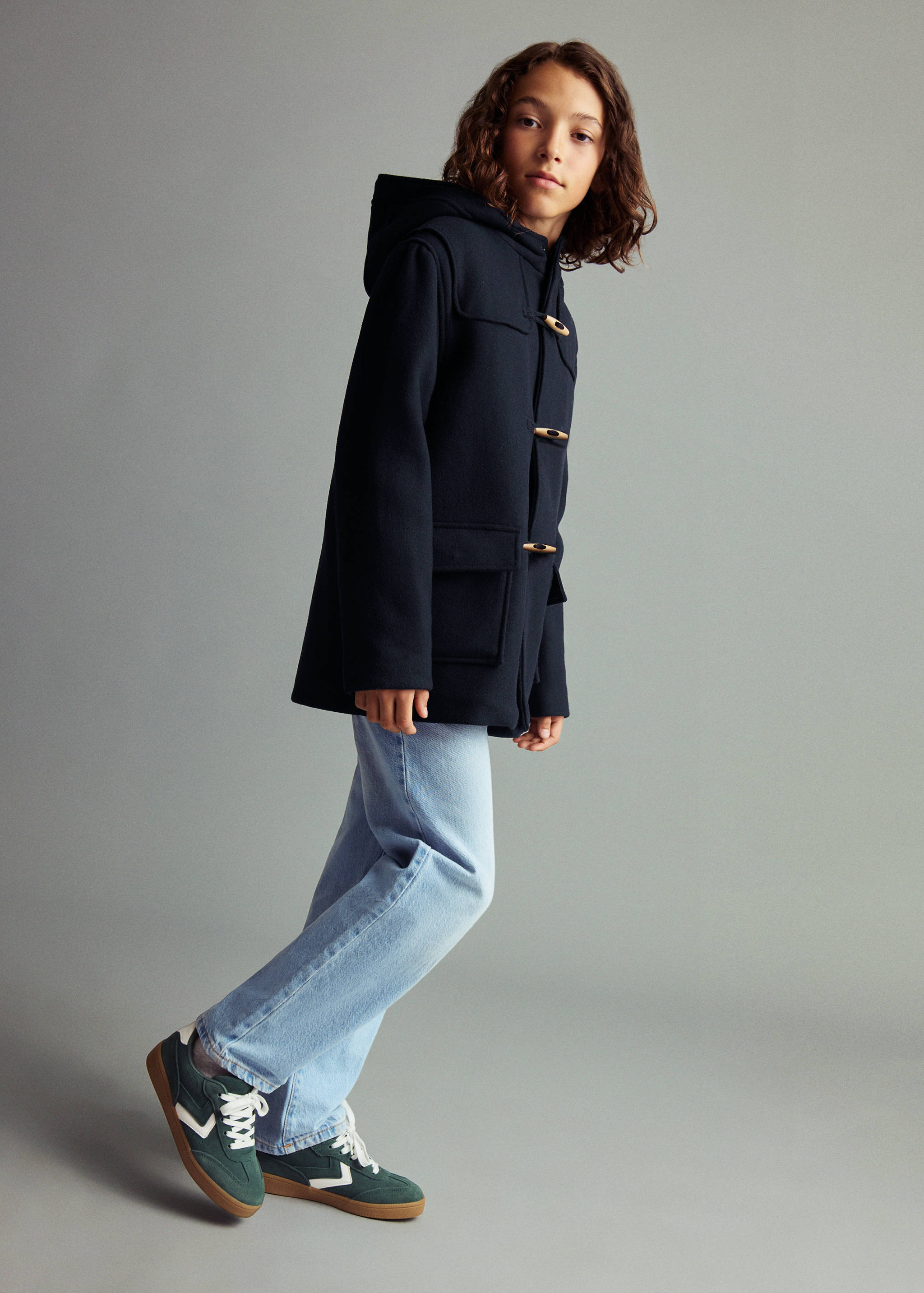 Wool duffle coat - General plane