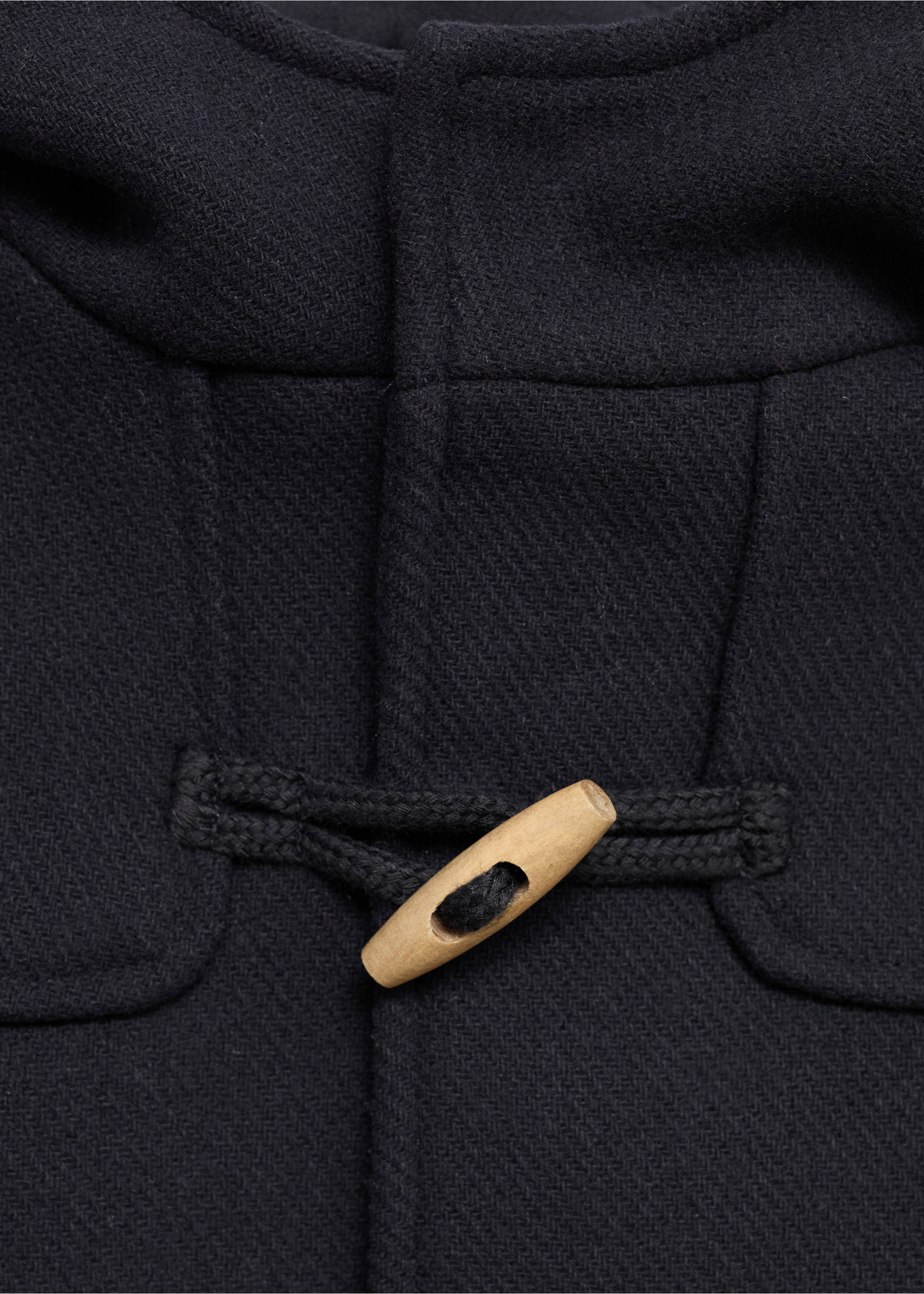 Wool duffle coat - Details of the article 8, Navy. Ref: 17065787-00.