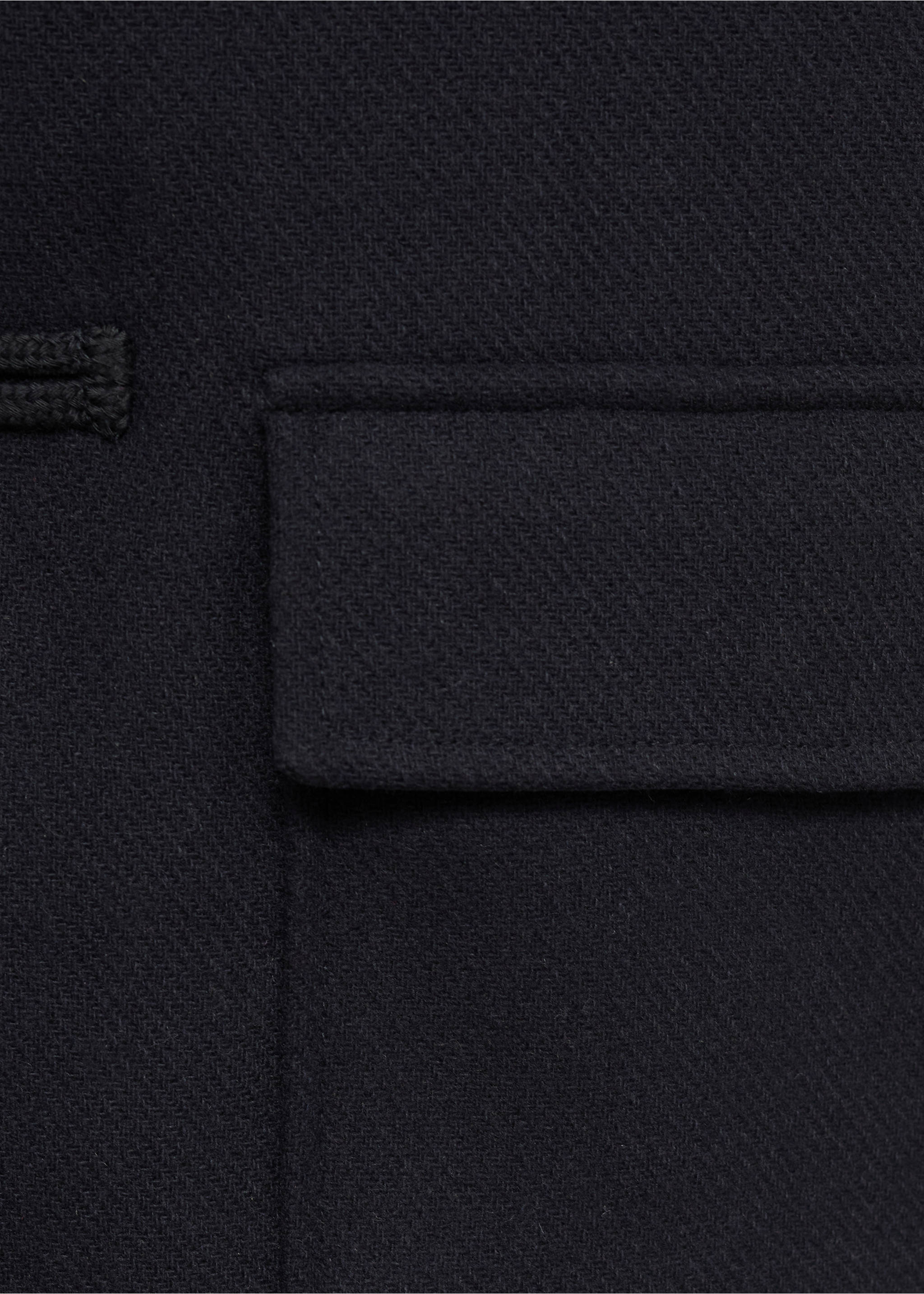 Wool duffle coat - Details of the article 0, Navy. Ref: 17065787-00.