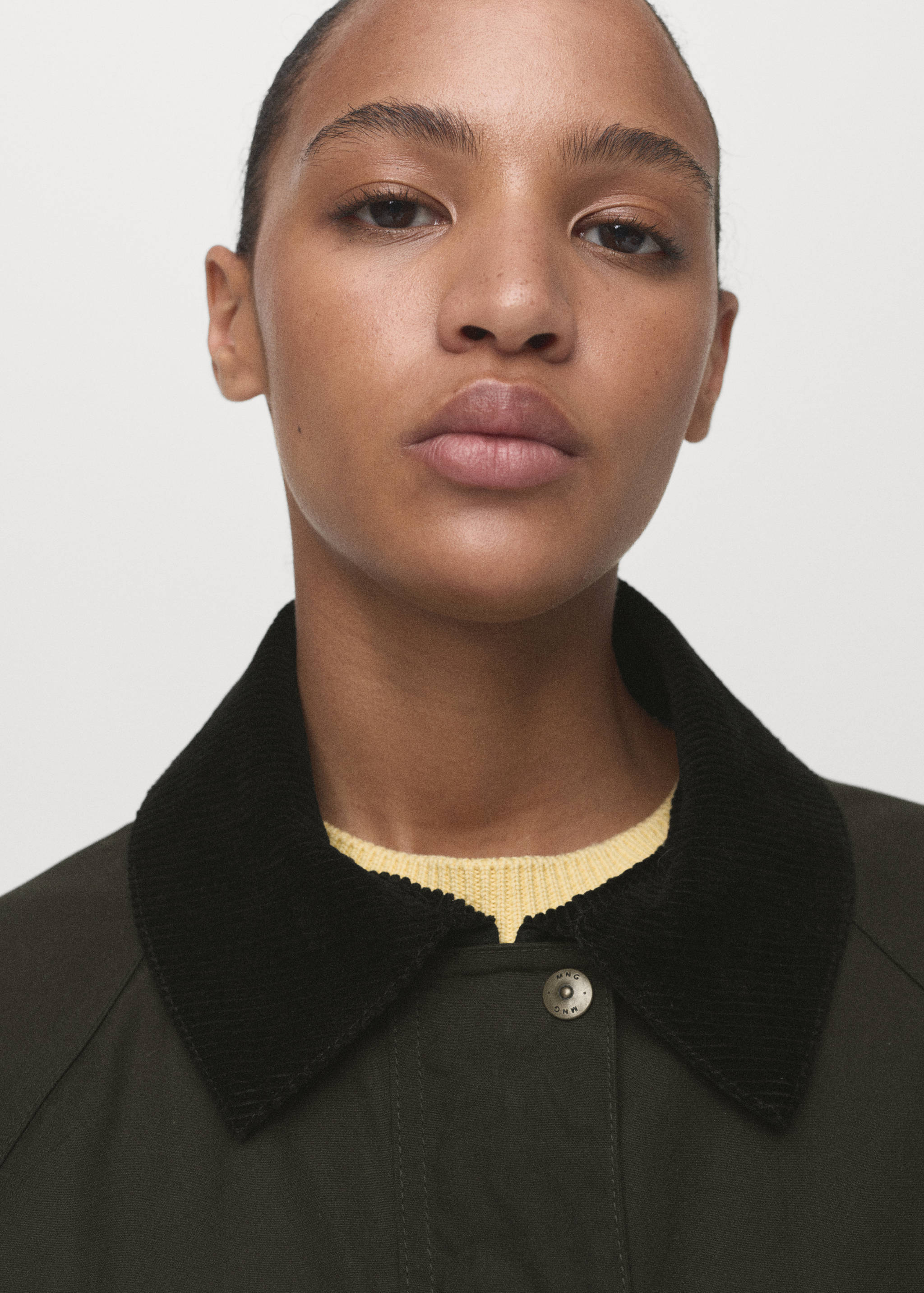 Parka algodón cuello pana - Detalle del artículo 1