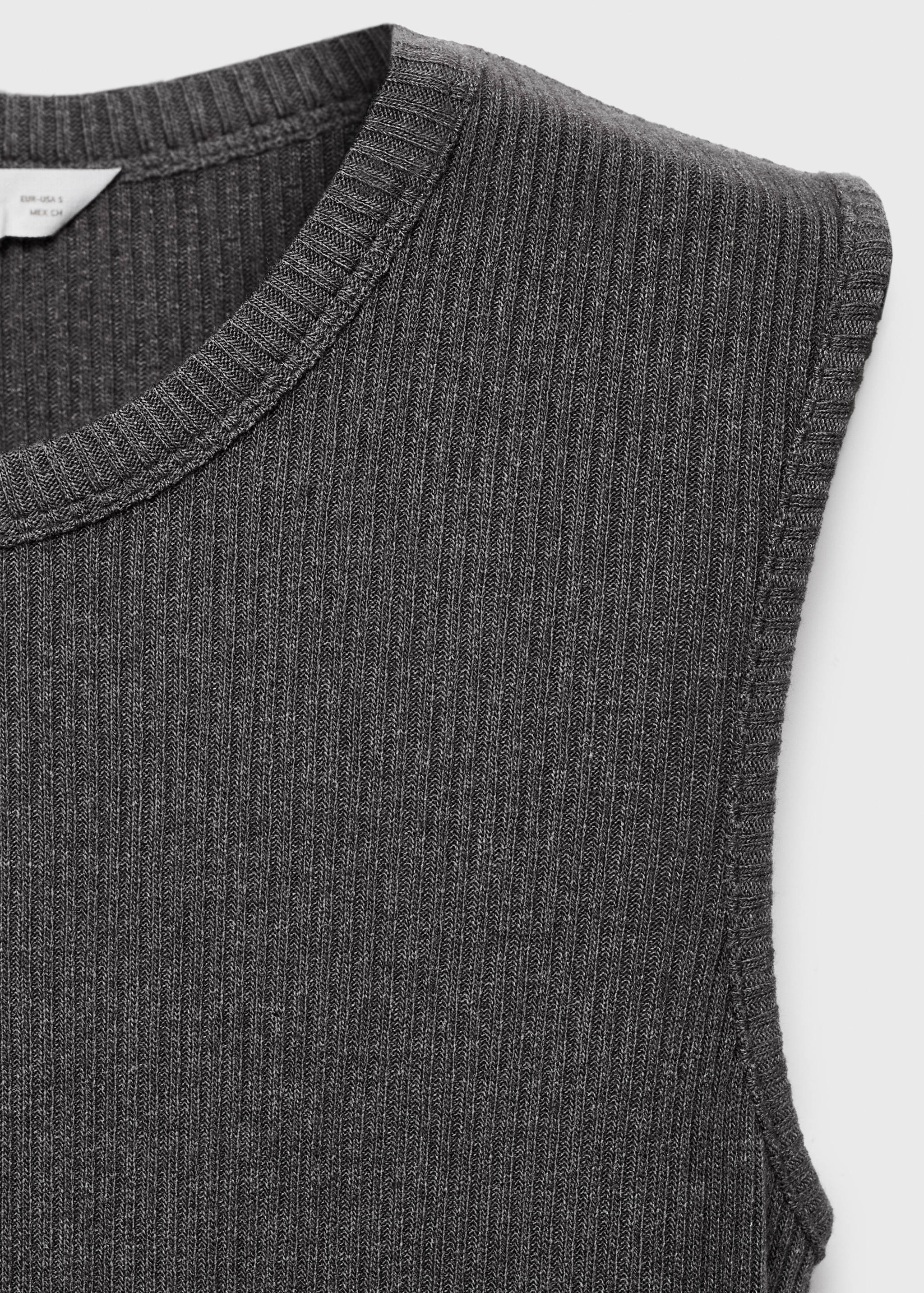 فستان بدون أكمام من القماش المحبوك - تفاصيل المنتج 8