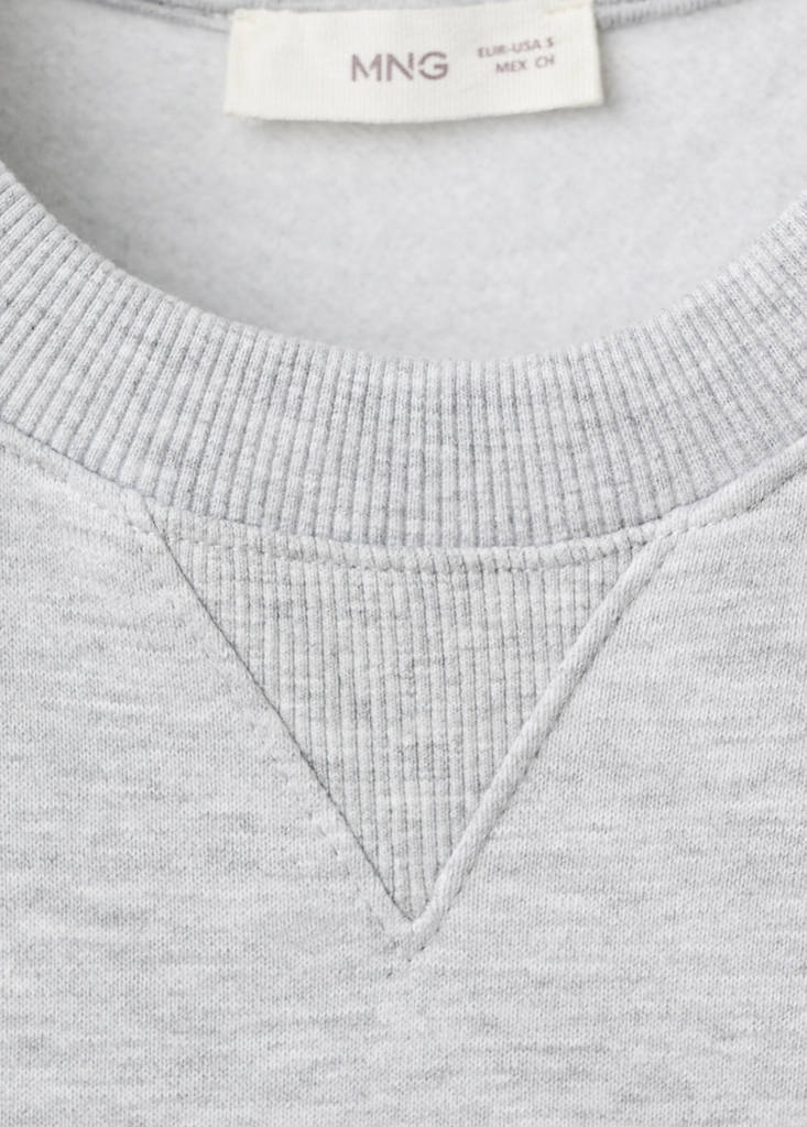 Printed cotton sweatshirt — Light Heather Grey