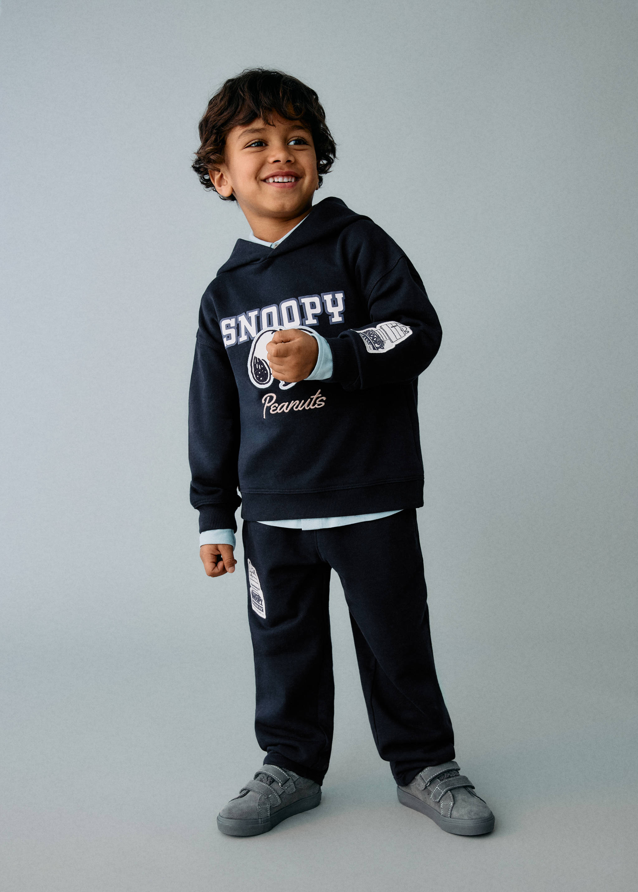 Sweat-shirt Snoopy capuche - Plan général