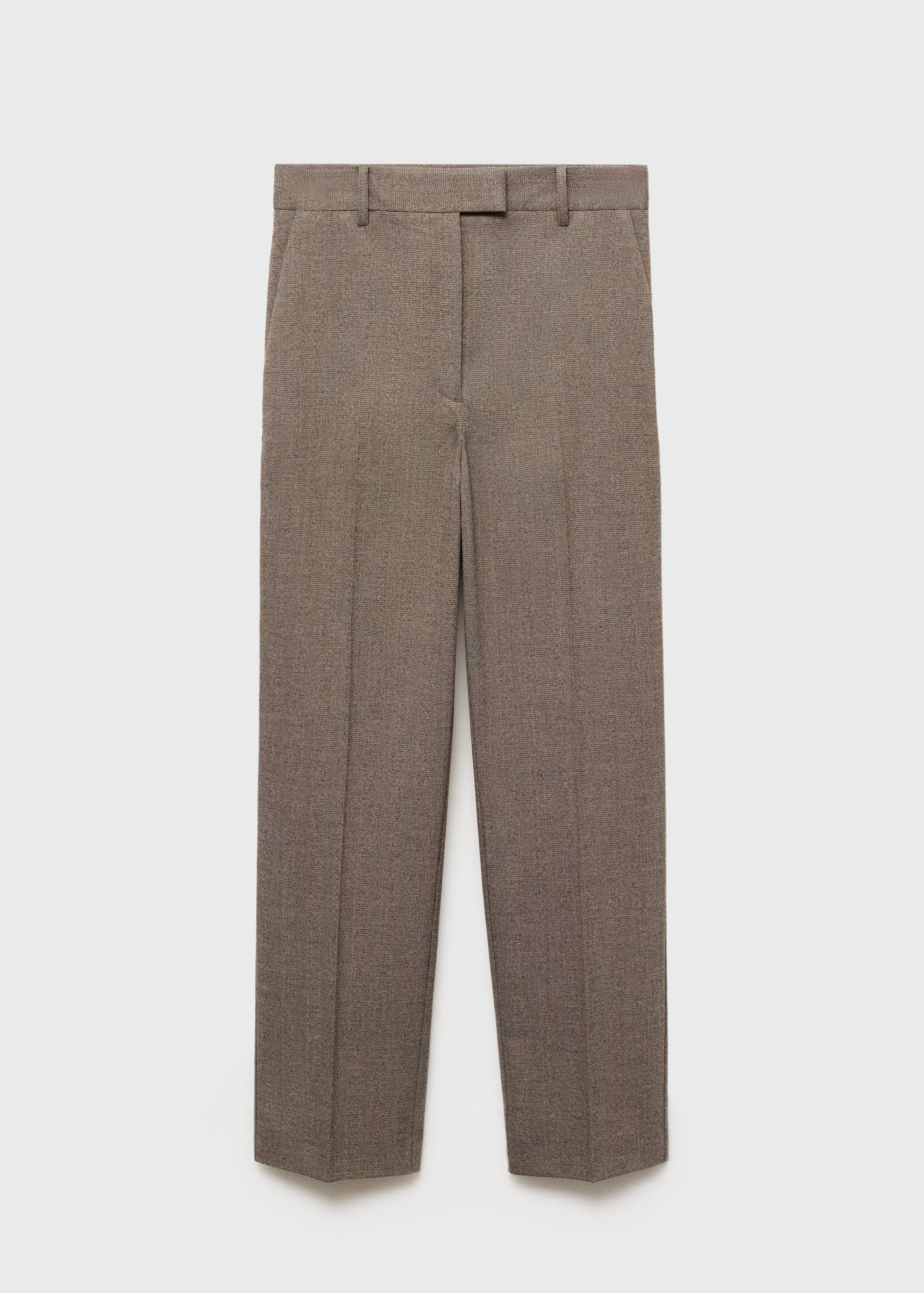Cropped tailored pinstripe pants - Article without model