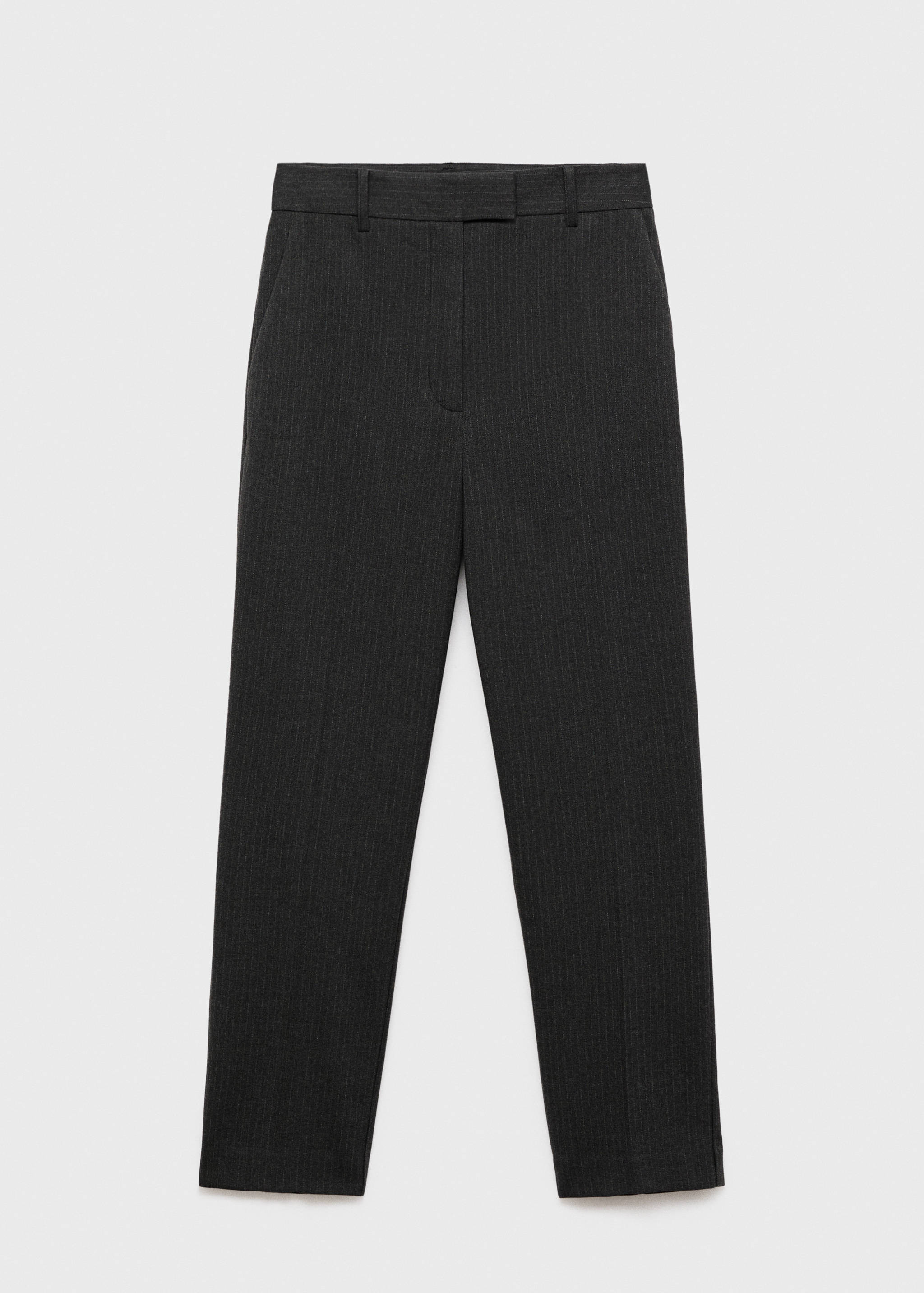 Cropped tailored pinstripe pants - Article without model